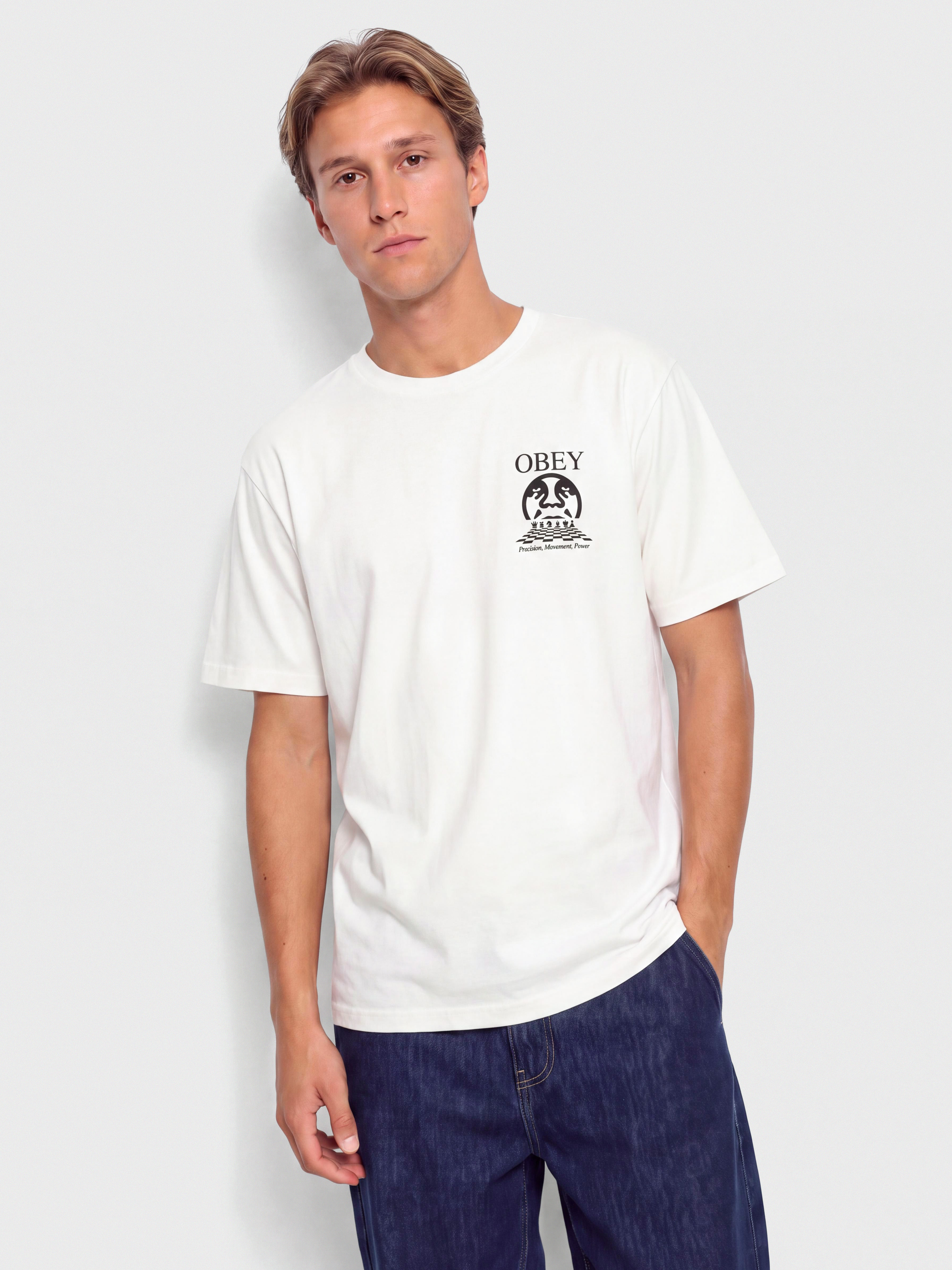 OBEY Obey Precision Póló (pigment vintage white)
