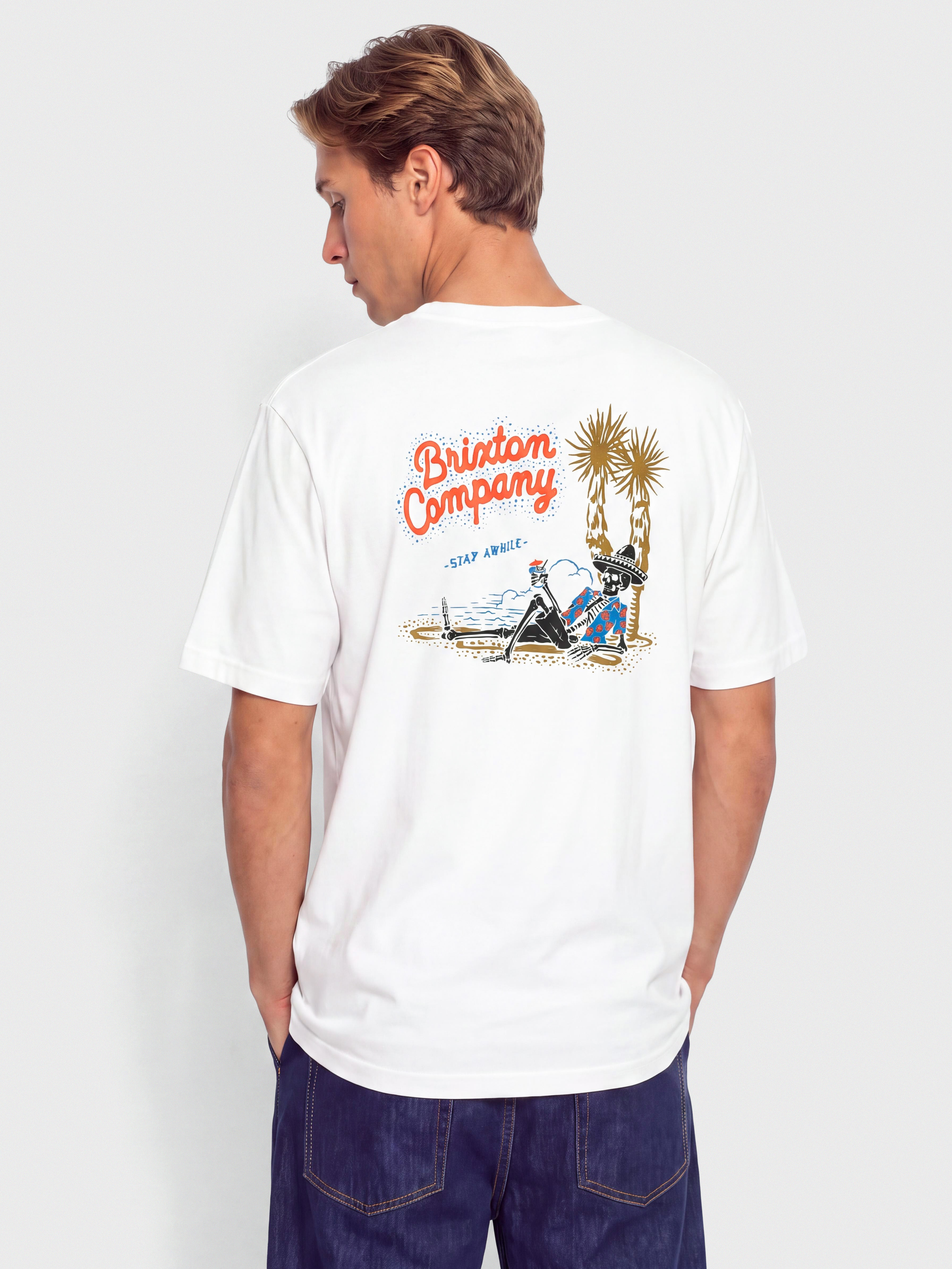 Brixton Stay While Std Póló (white)