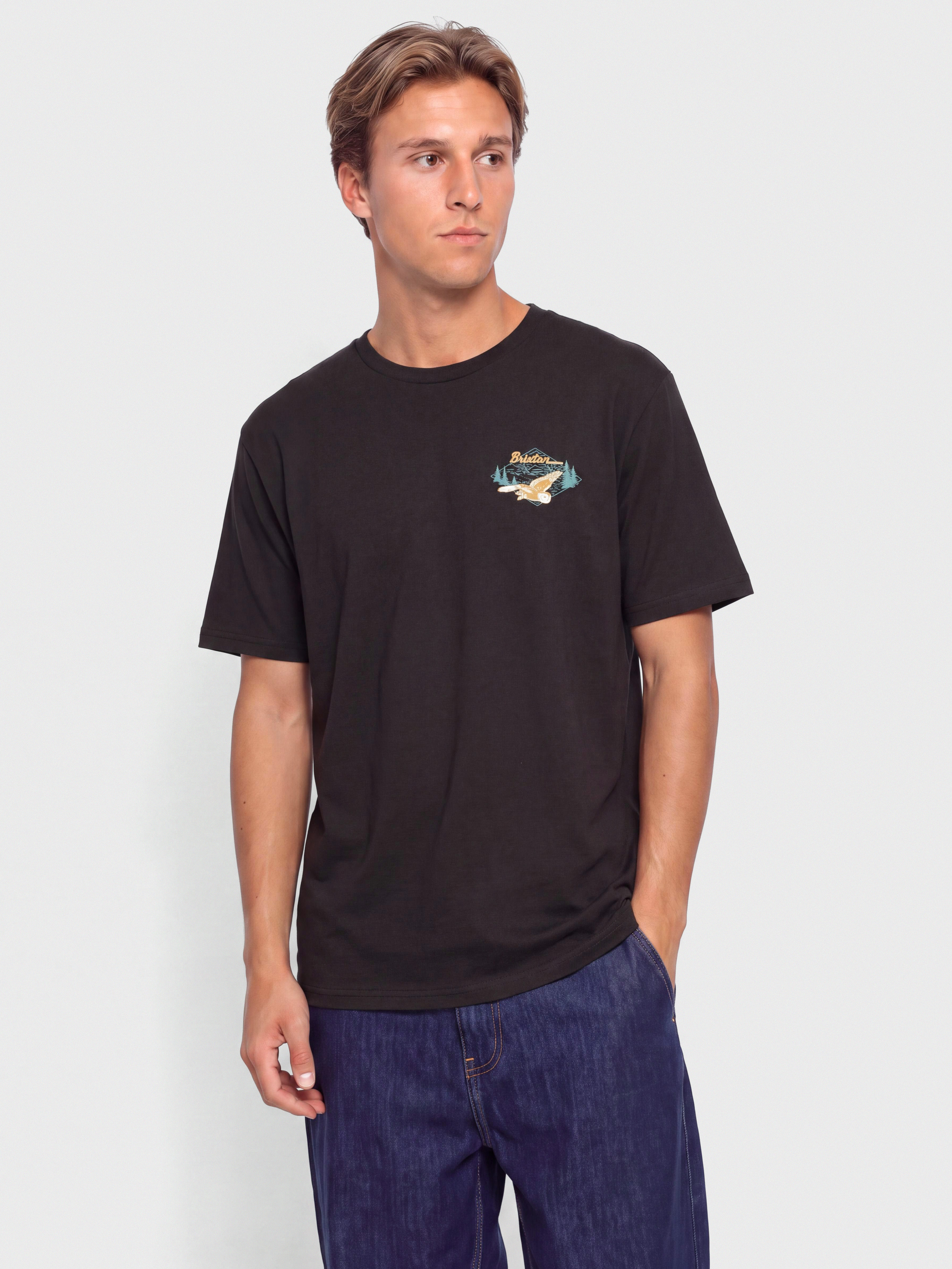 Póló Brixton Driftway Tlrt (black)