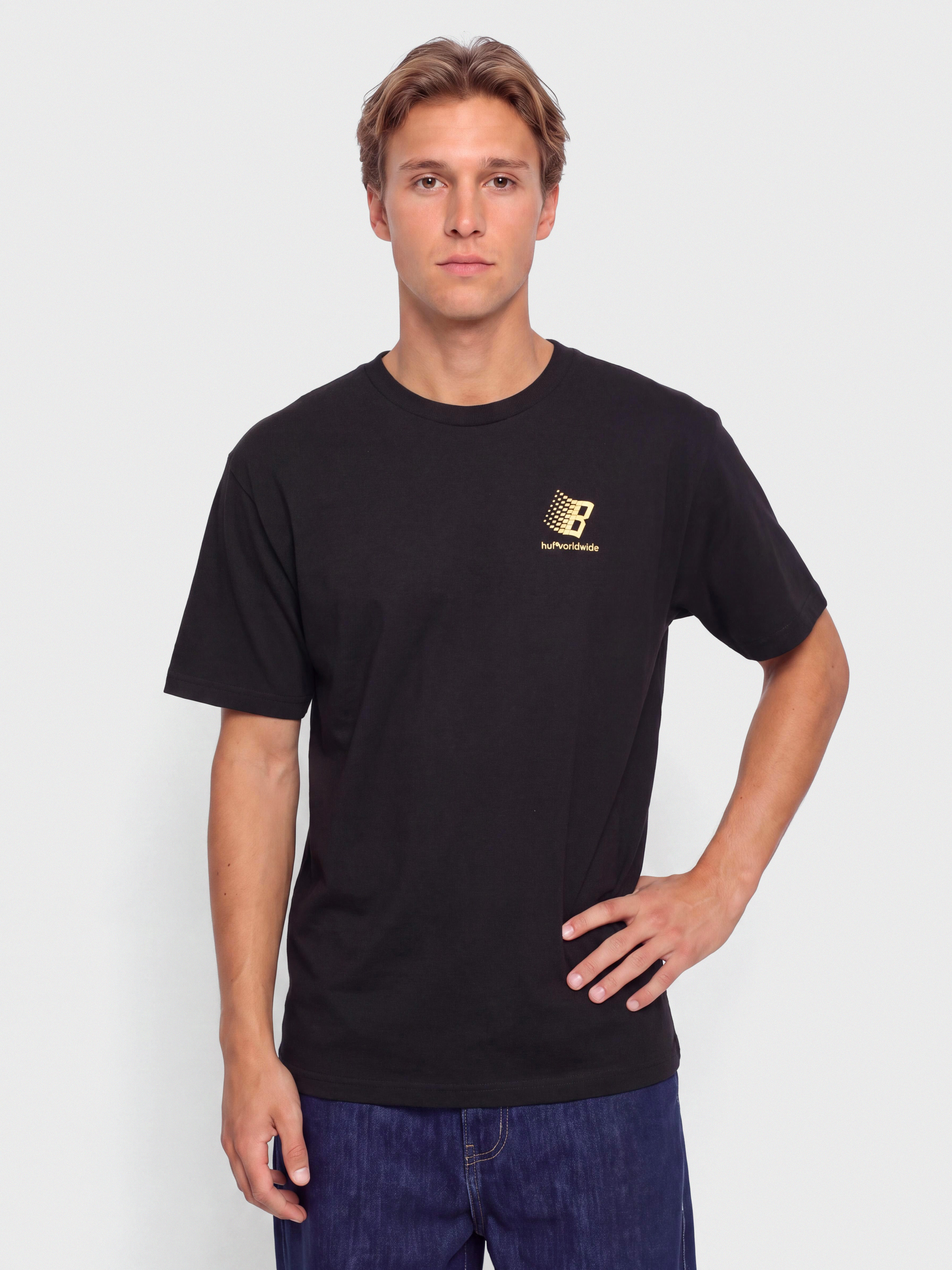 Pu00f3lu00f3 HUF X Bronze Worldwide (black)