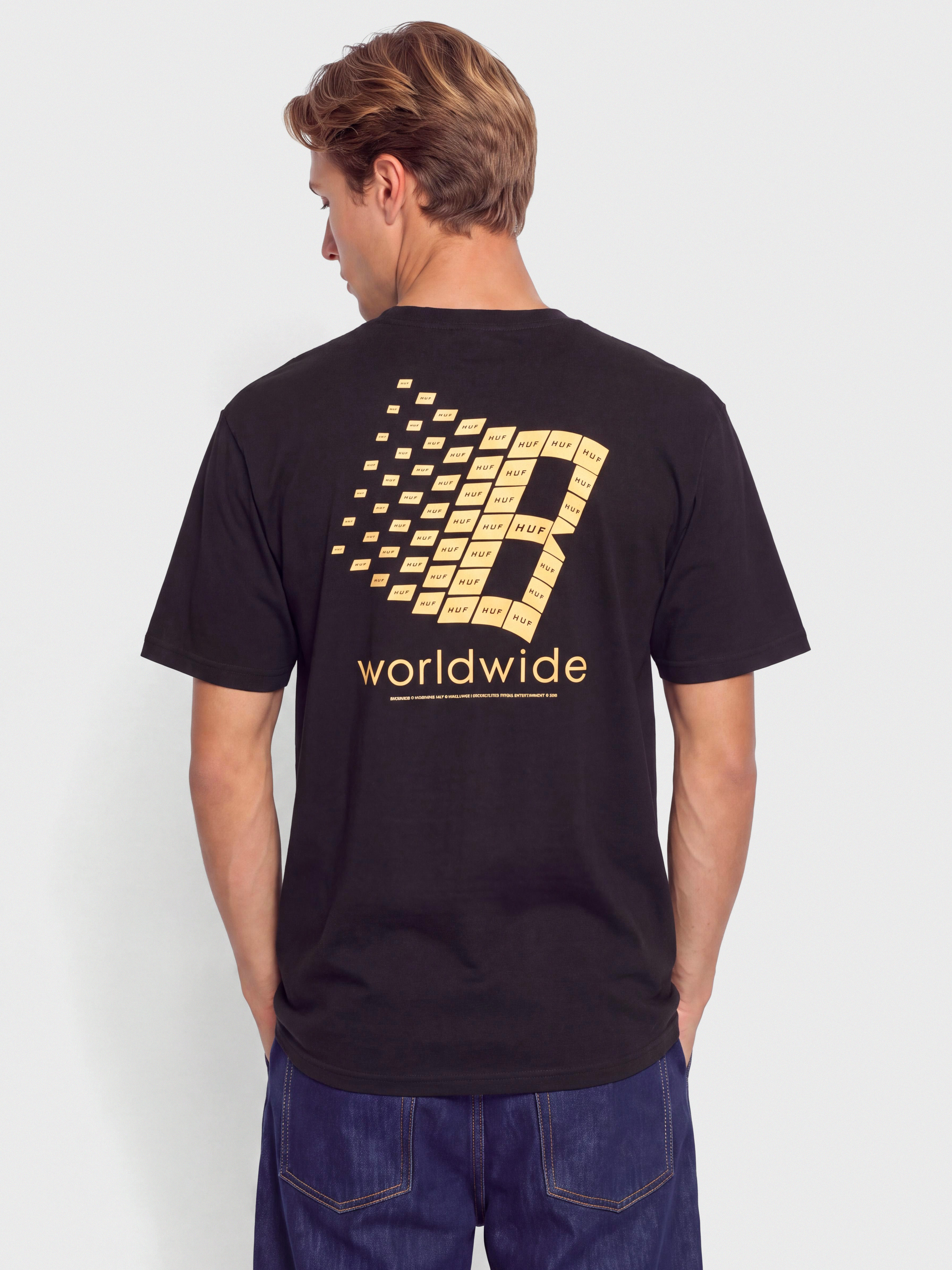 Póló HUF X Bronze Worldwide (black)