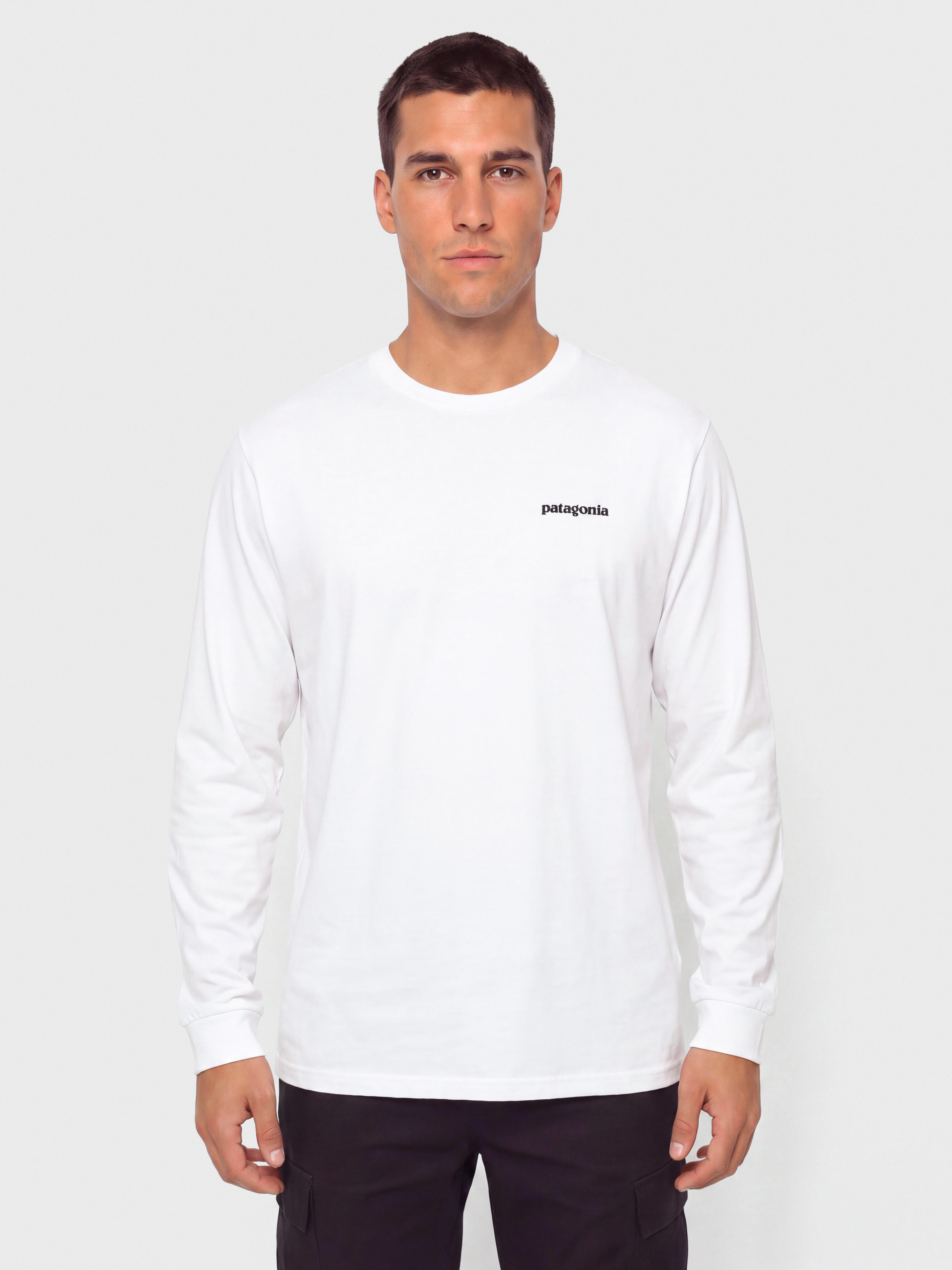 Patagonia P 6 Logo Responsibili Hosszú ujjú felső (fiber white)