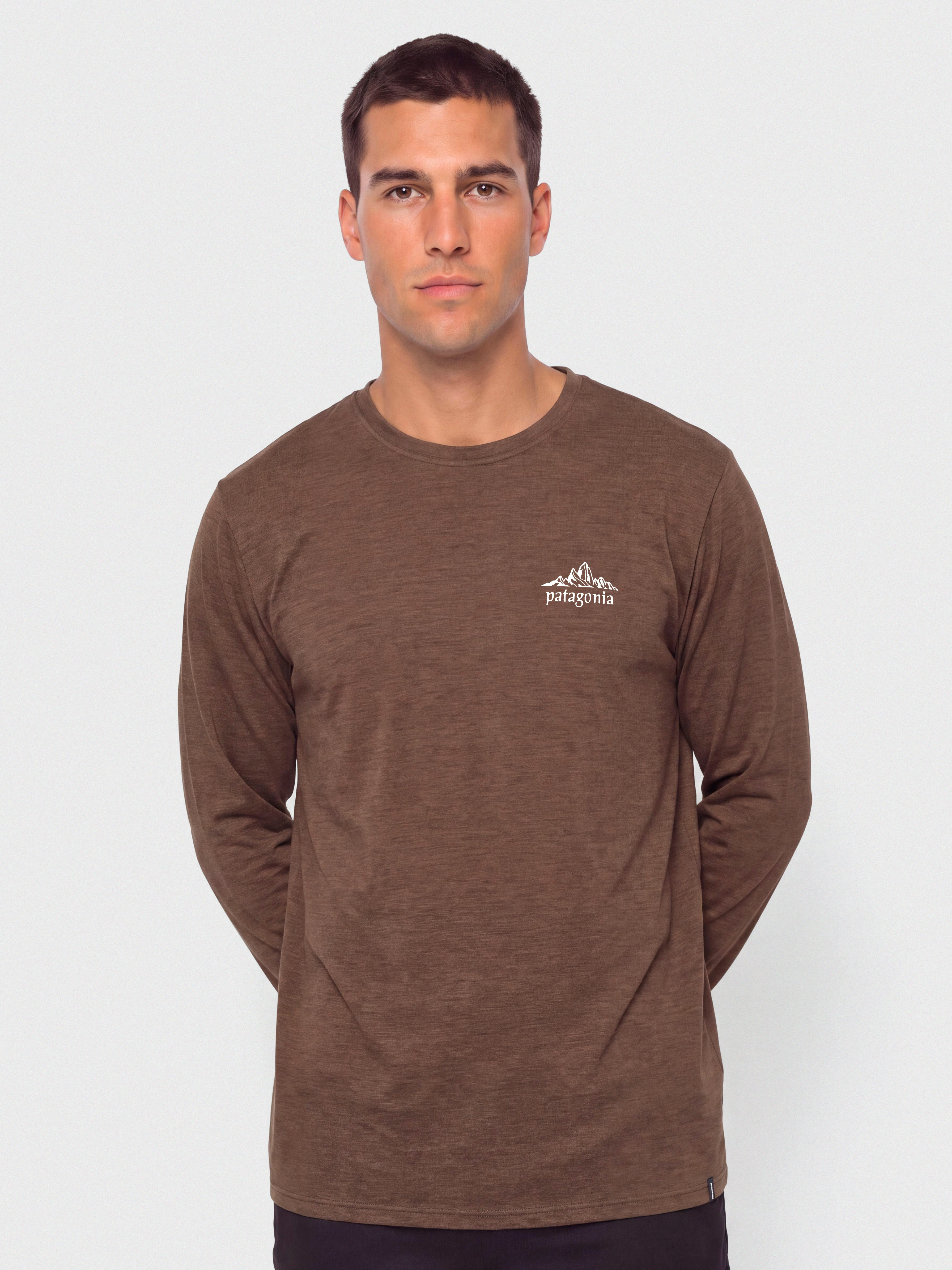 Patagonia Cap Cool Daily Cloud Crag Hosszú ujjú felső (berm brown light berm brown x dye)