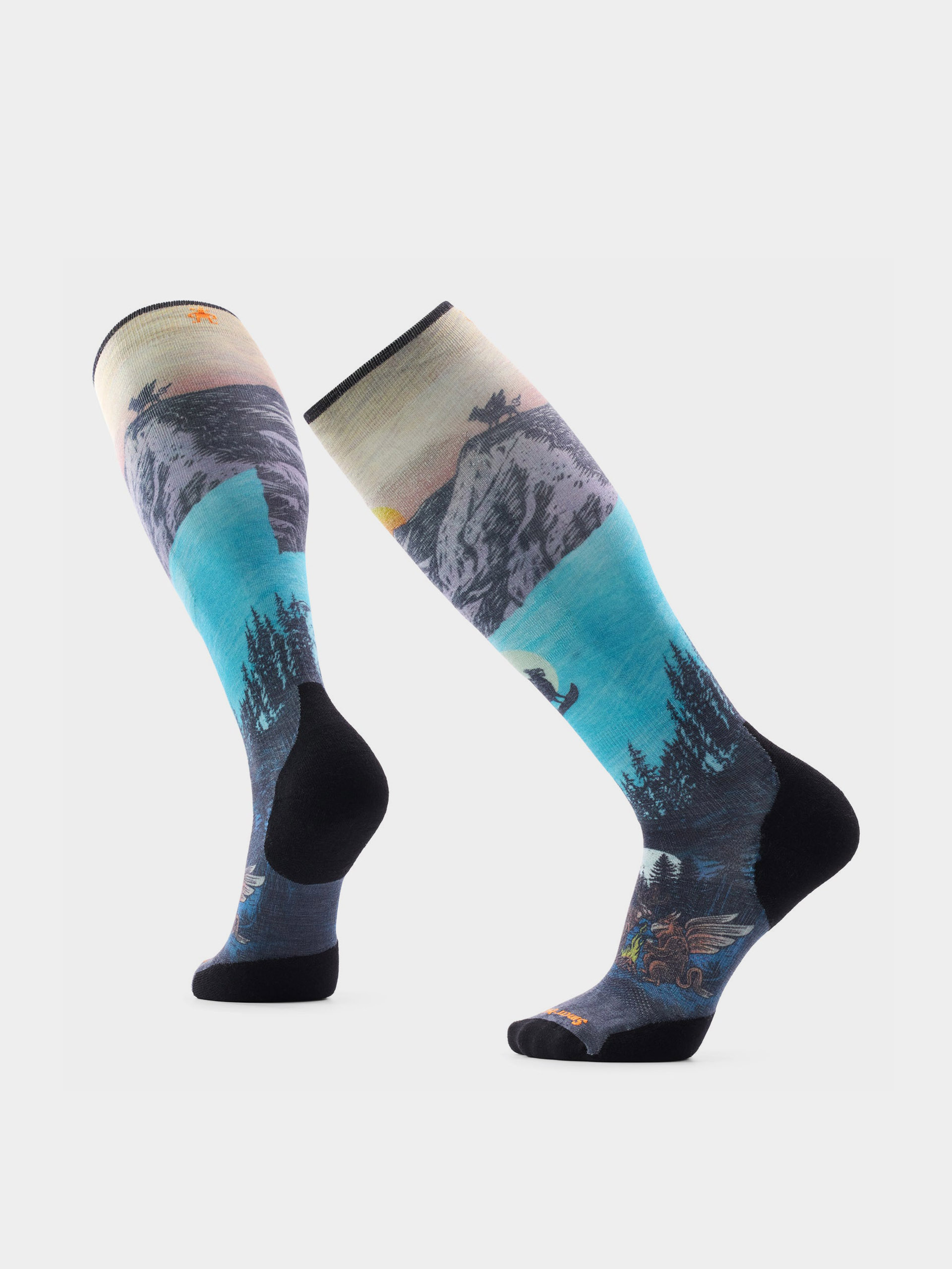 Zokni Smartwool Ski Targeted Cushion Winter Phase Print Otc