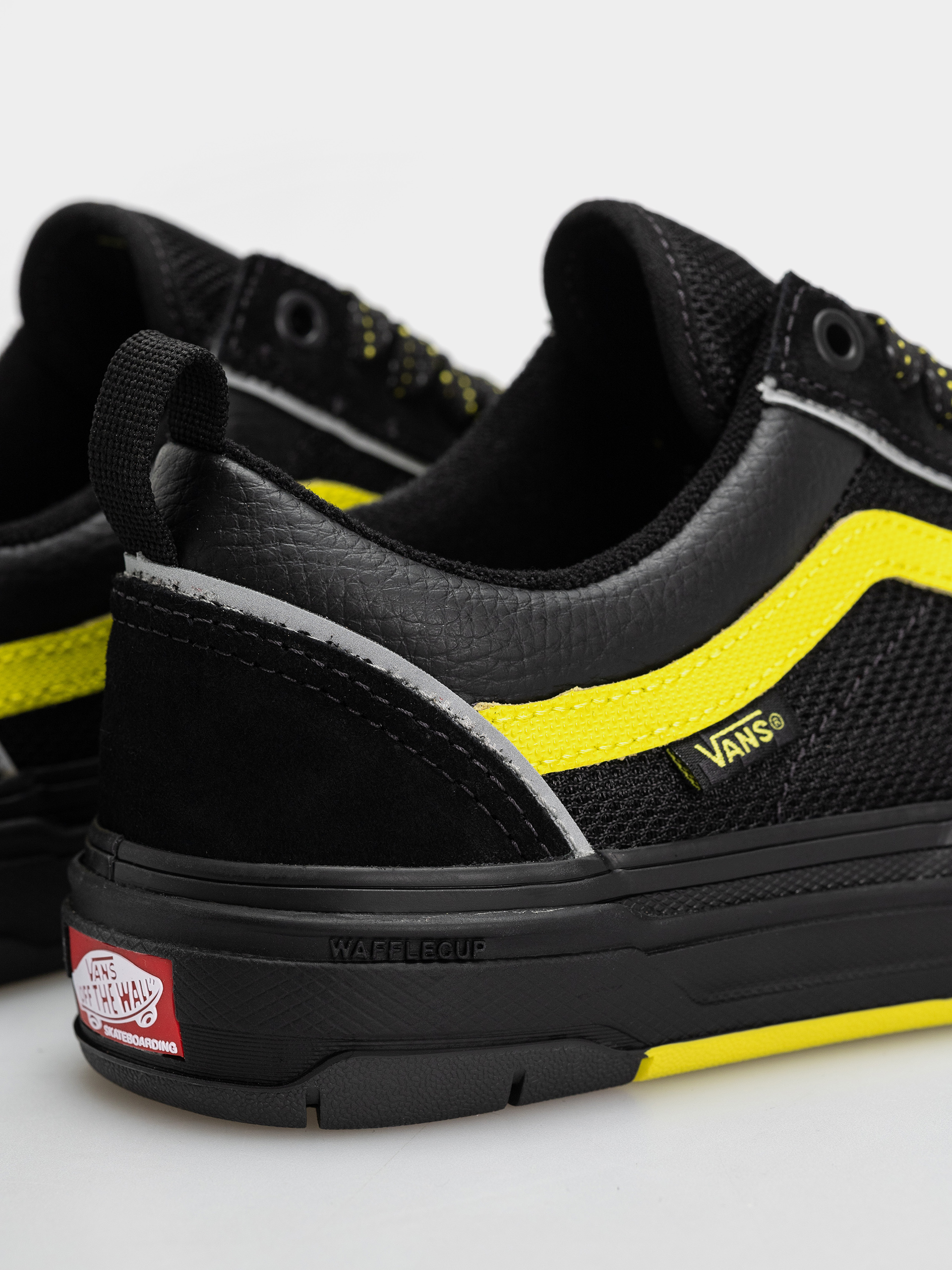 Vans Skate Old Skool Wafflecup Cipők (black/lime)