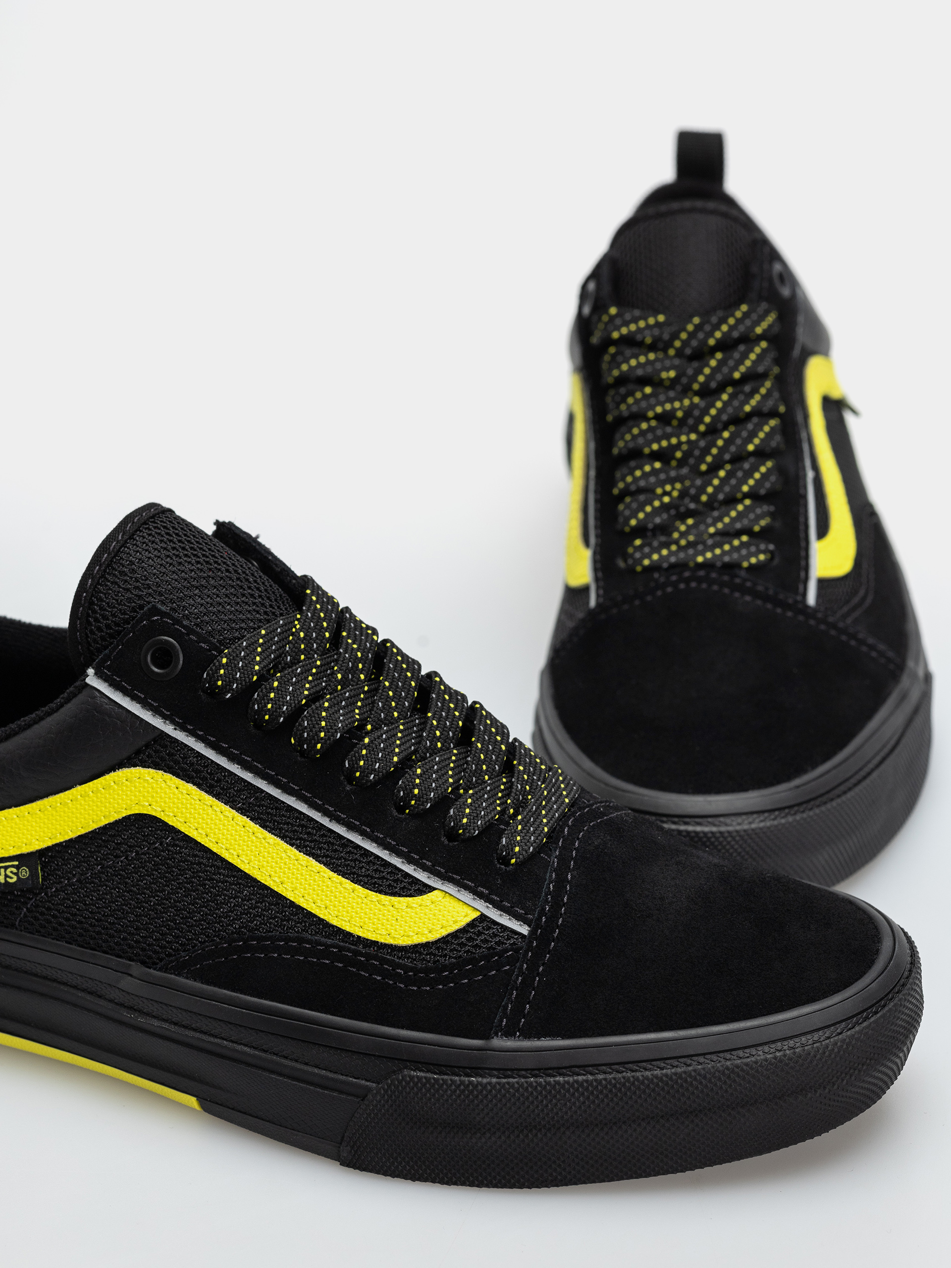 Vans Skate Old Skool Wafflecup Cipők (black/lime)