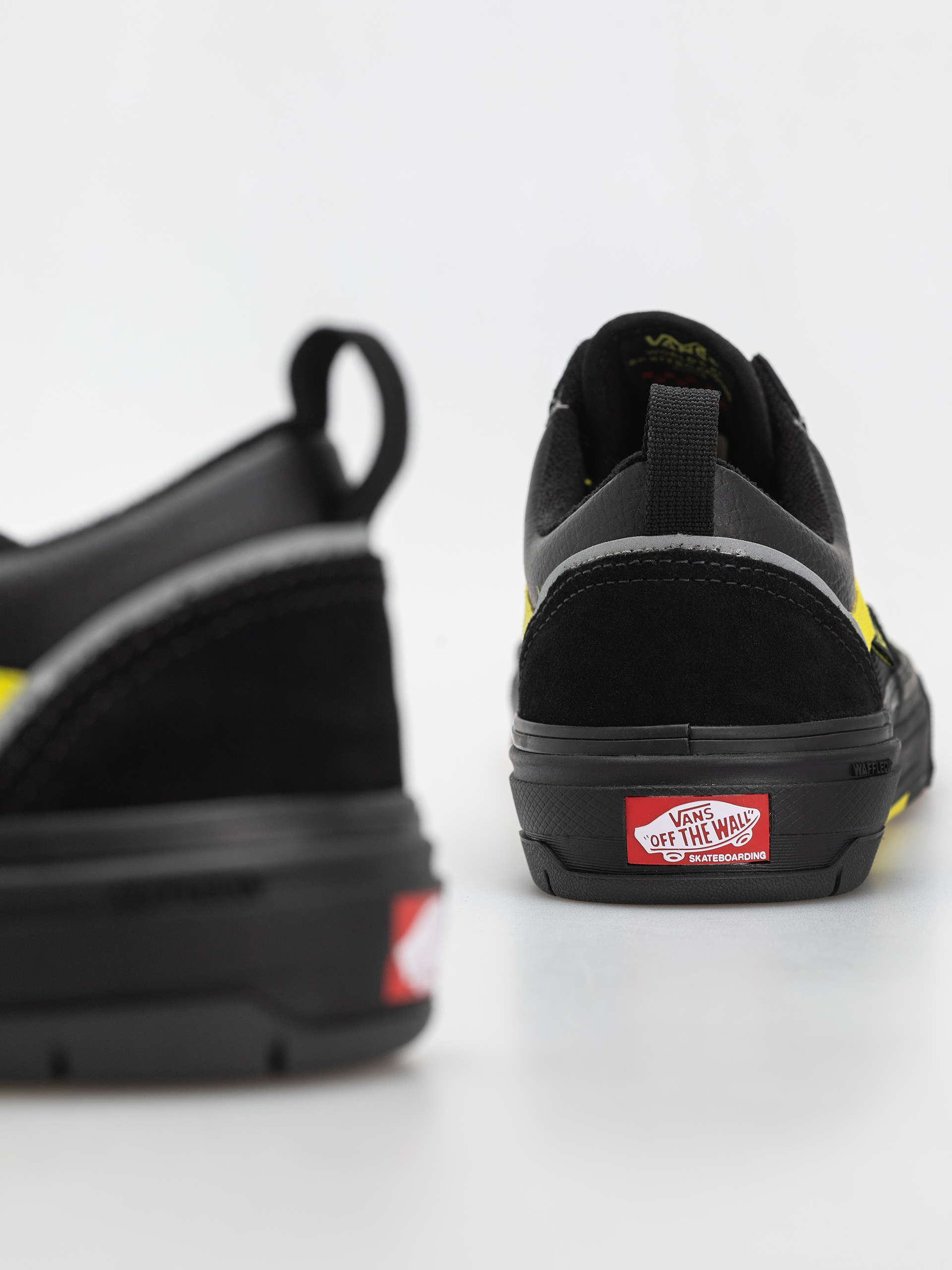 Vans Skate Old Skool Wafflecup Cipők (black/lime)