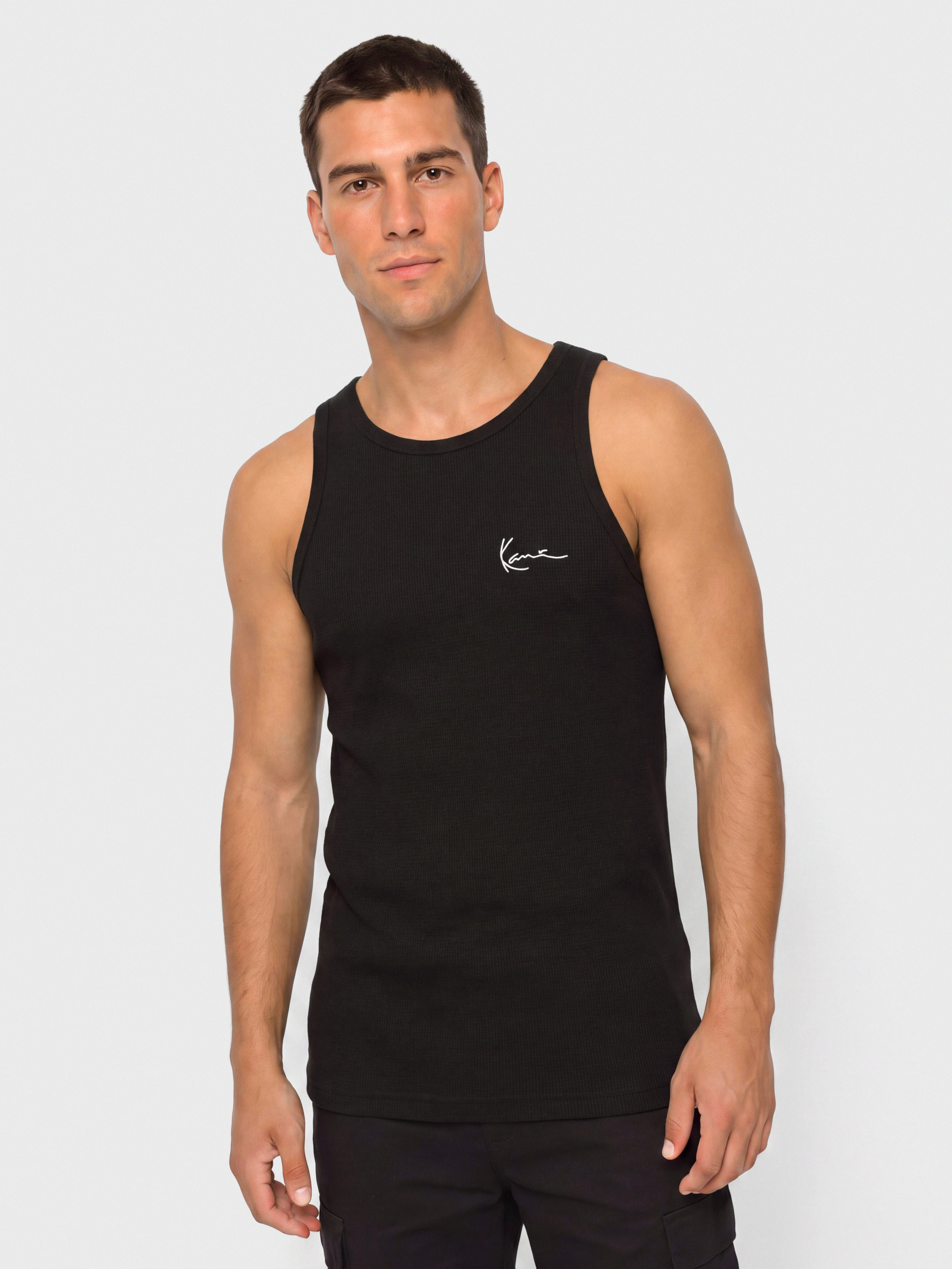 Karl Kani Chest Signature Essential Waffle Póló (black)