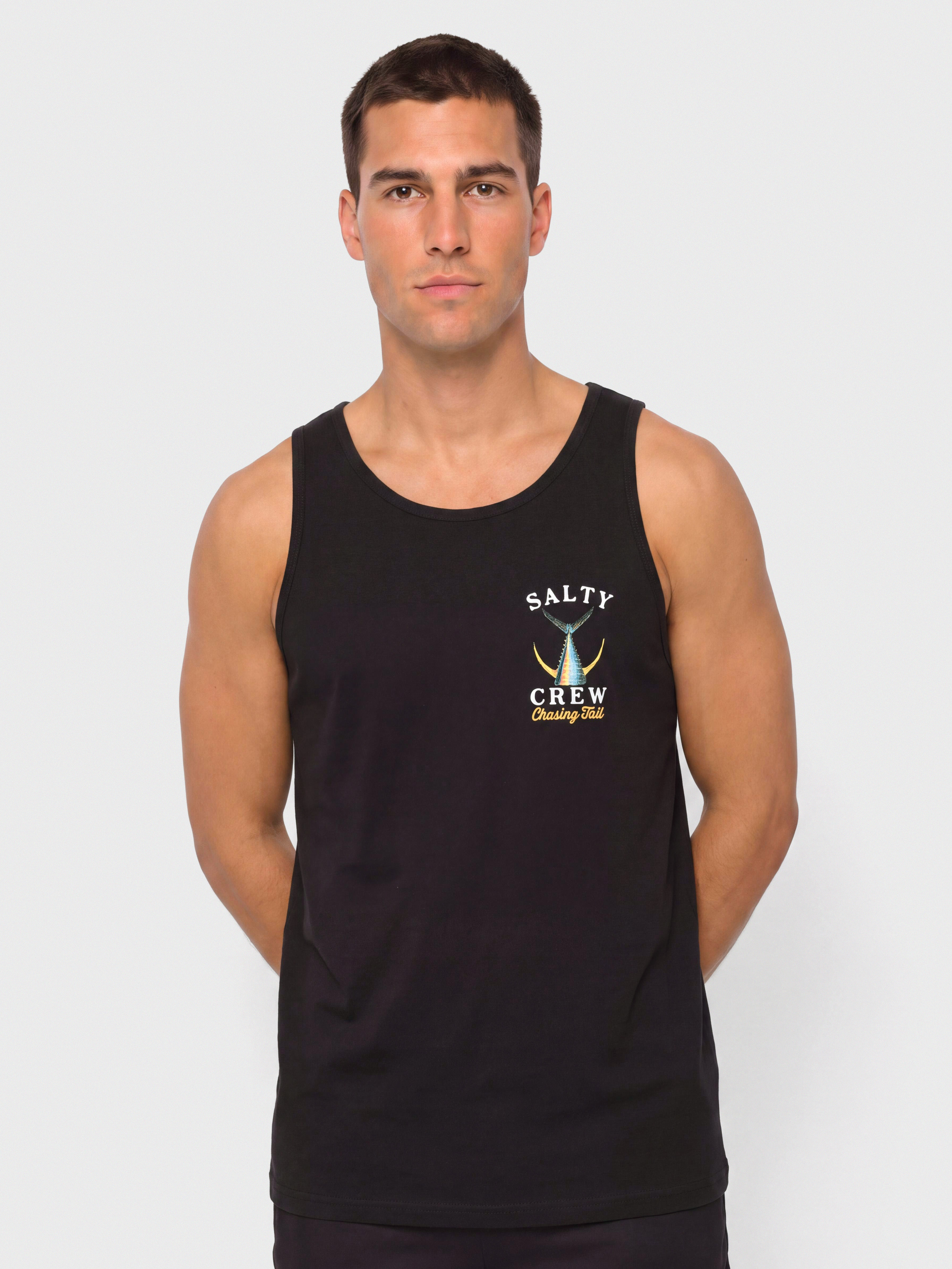 Póló Salty Crew Tailed (black)