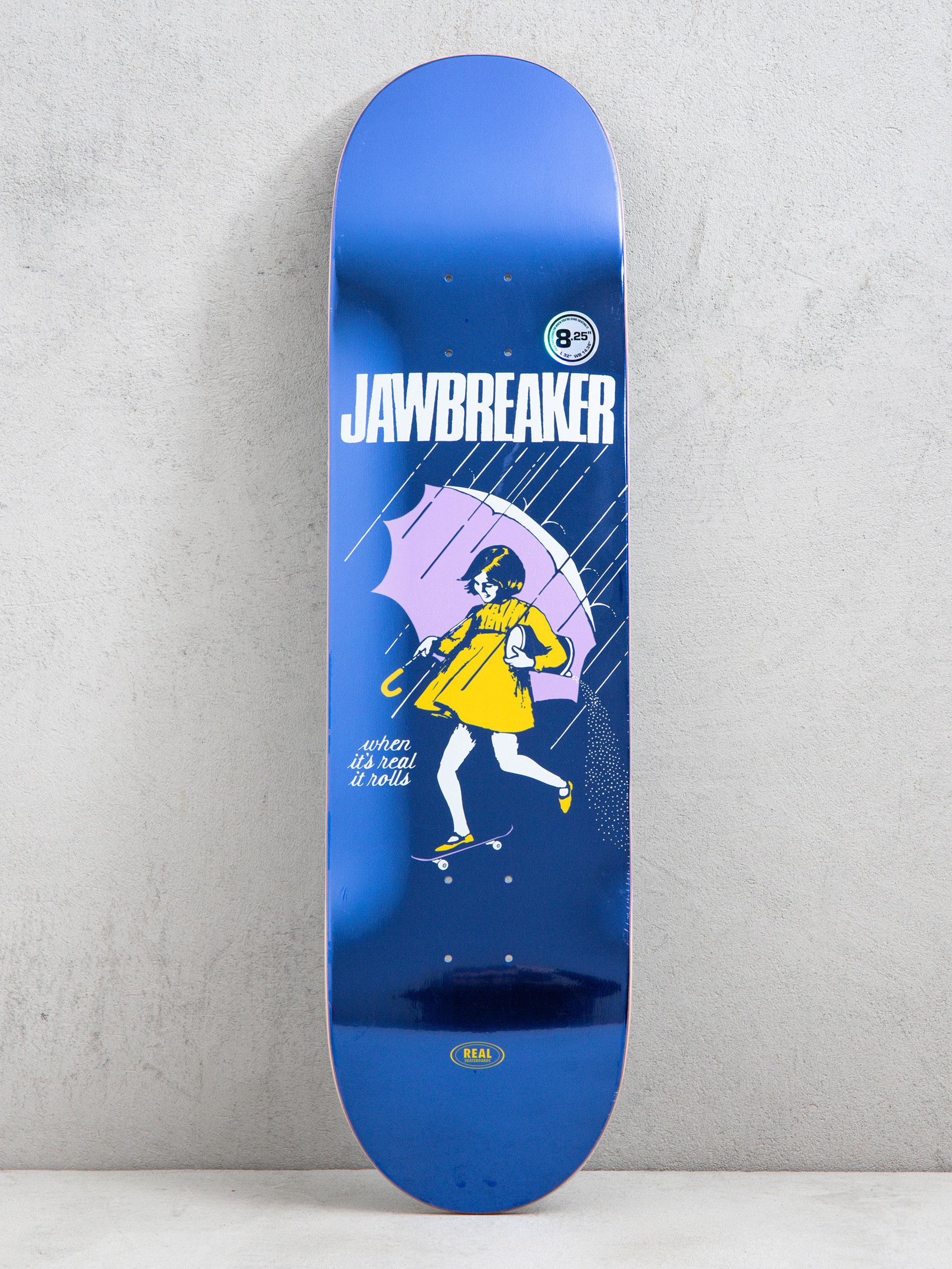 Real Team Jawbreaker Blue Foil Gördeszka lap