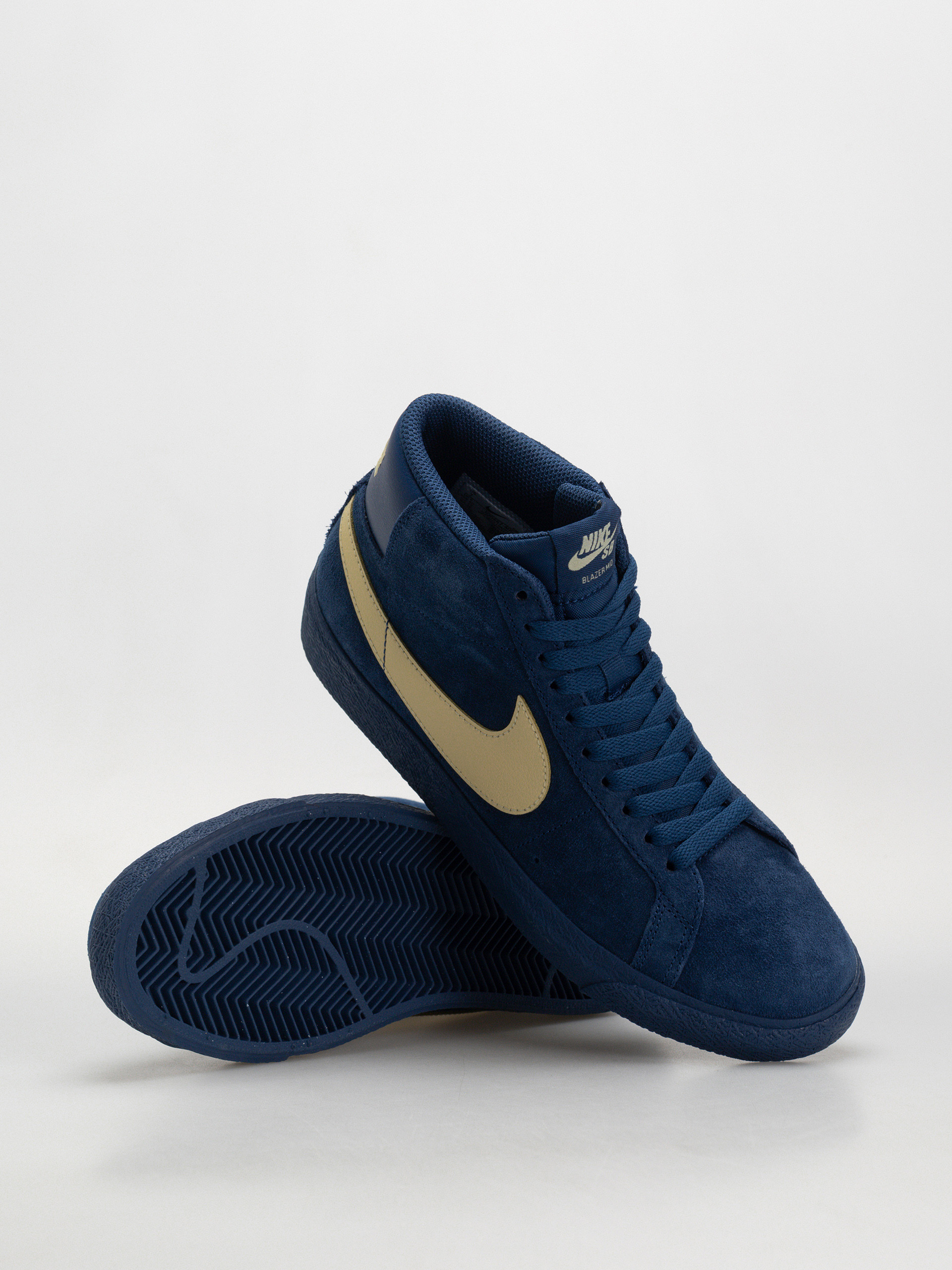 Nike SB Zoom Blazer Mid Cipők (coastal blue/pale yellow coastal blue)