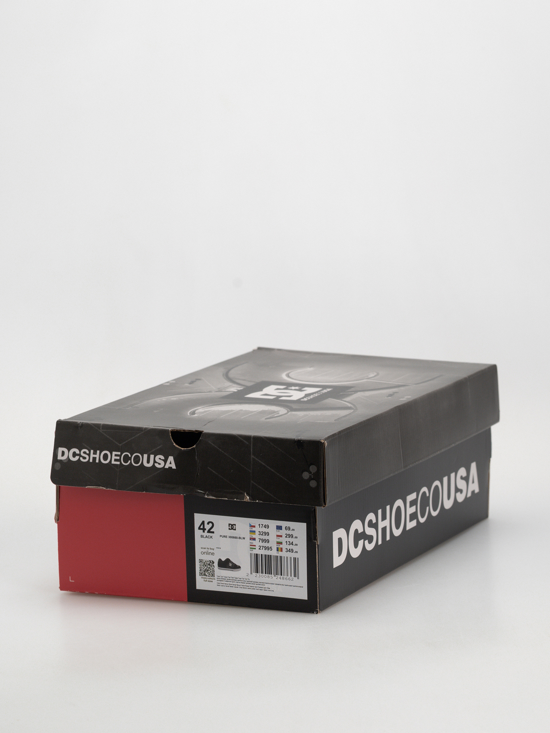 DC Pure Cipők (black/black/white)