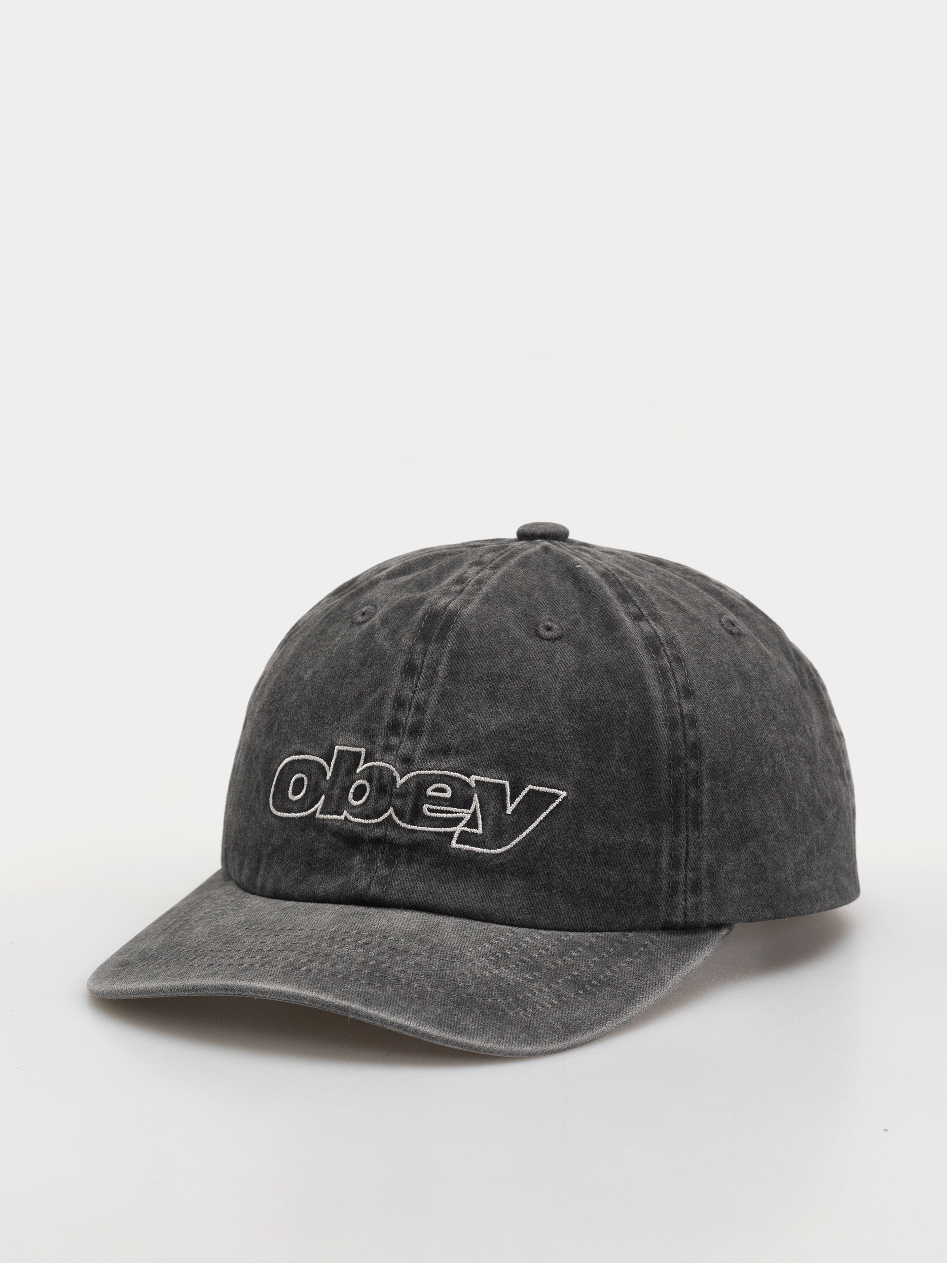OBEY Pigment Outline Delta 6 Panel Baseball sapka (pigment black)