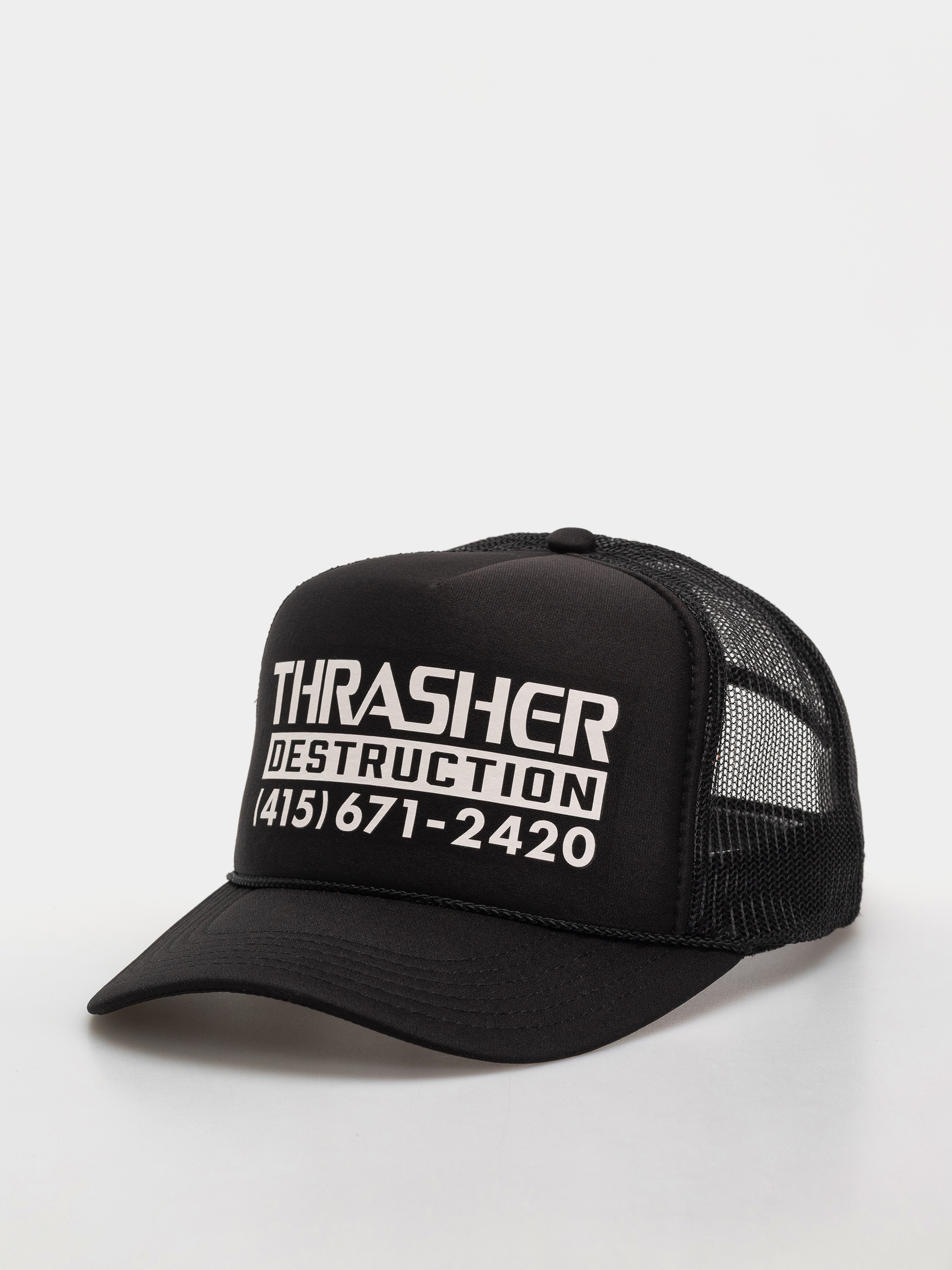 Thrasher Destruction Trucker Baseball sapka (black/black)