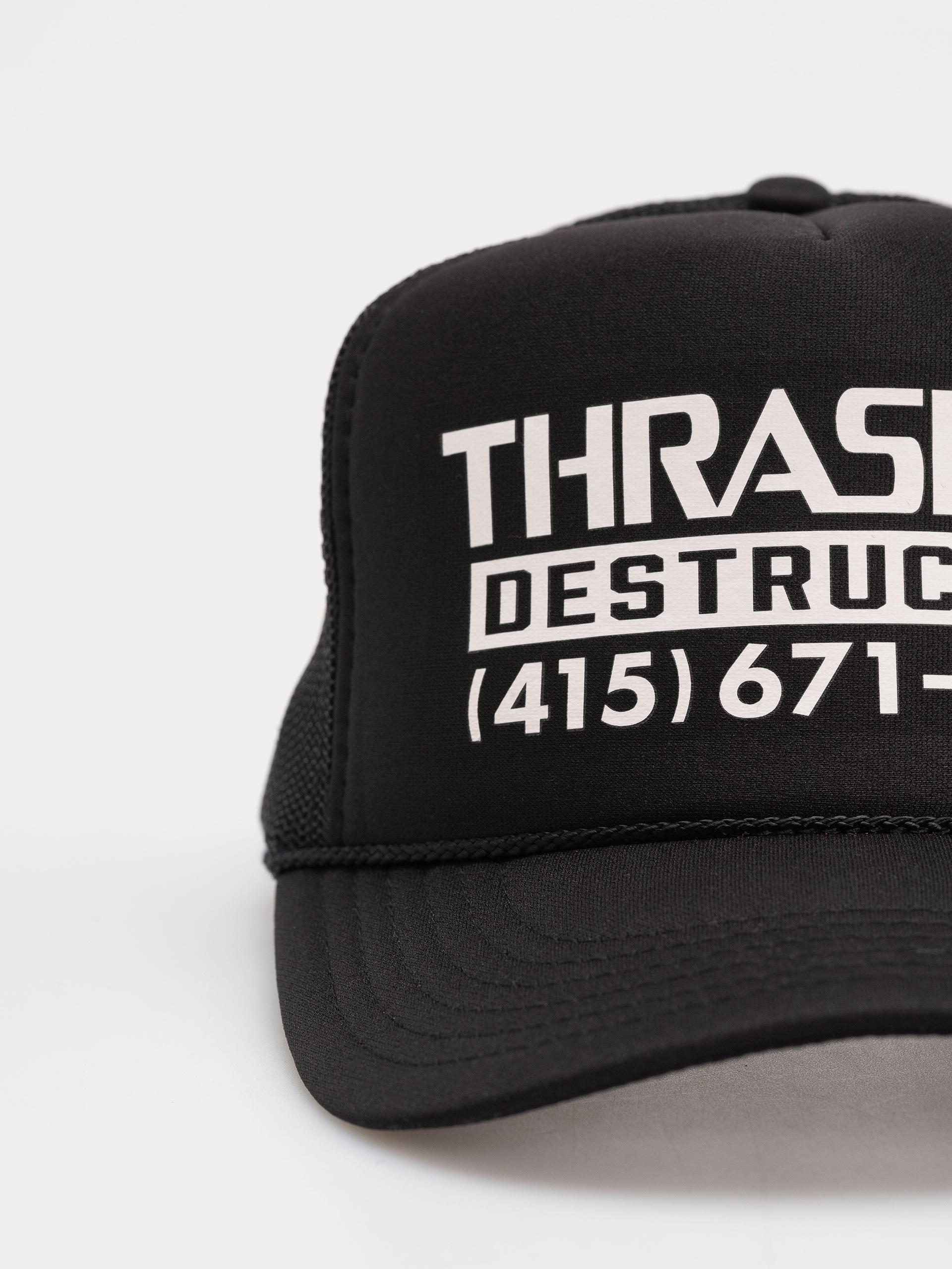 Thrasher Destruction Trucker Baseball sapka (black/black)