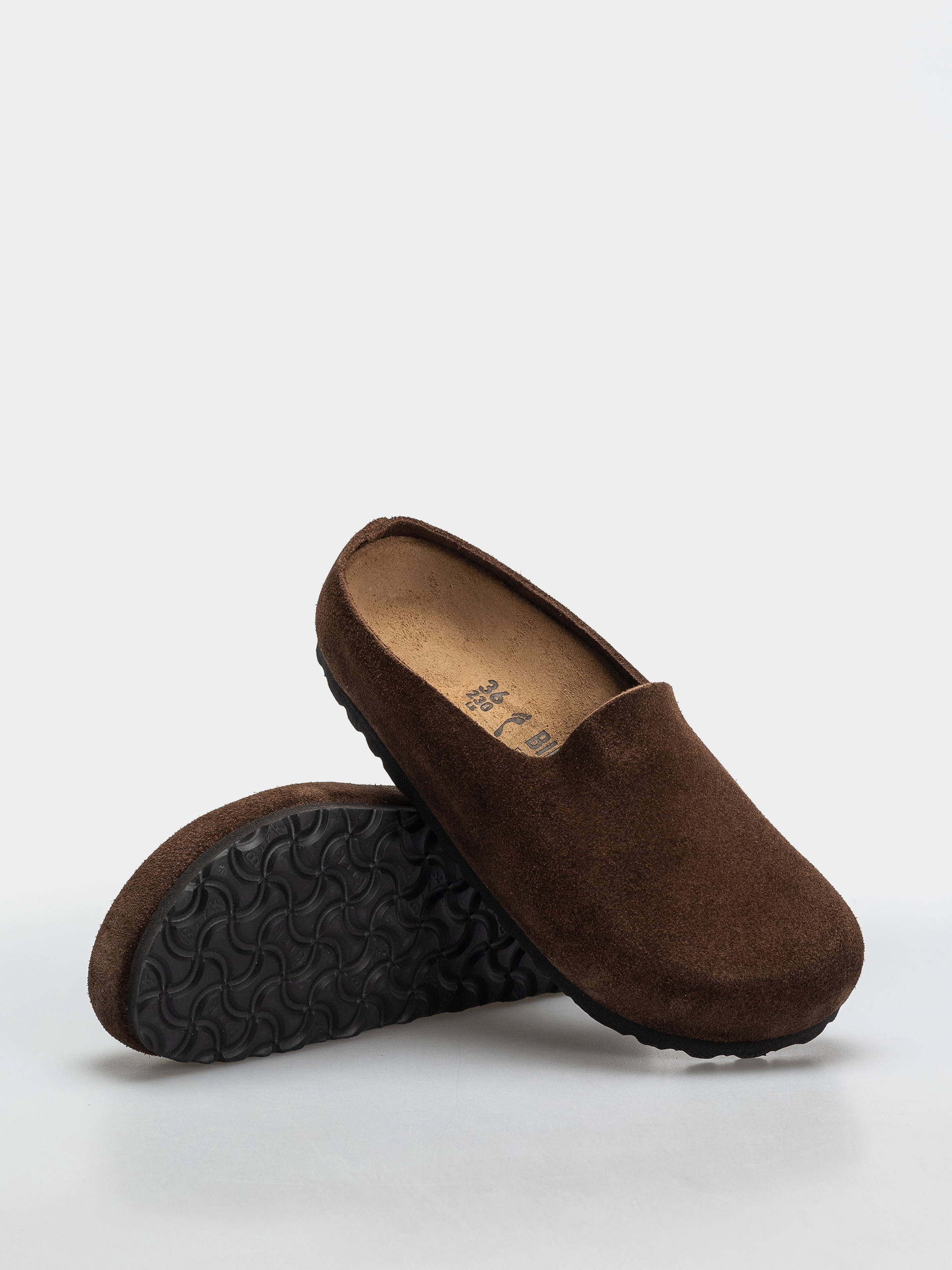 Birkenstock Amsterdam Wrapped Suede Leather Narrow Flip-flop papucsok (carafe)