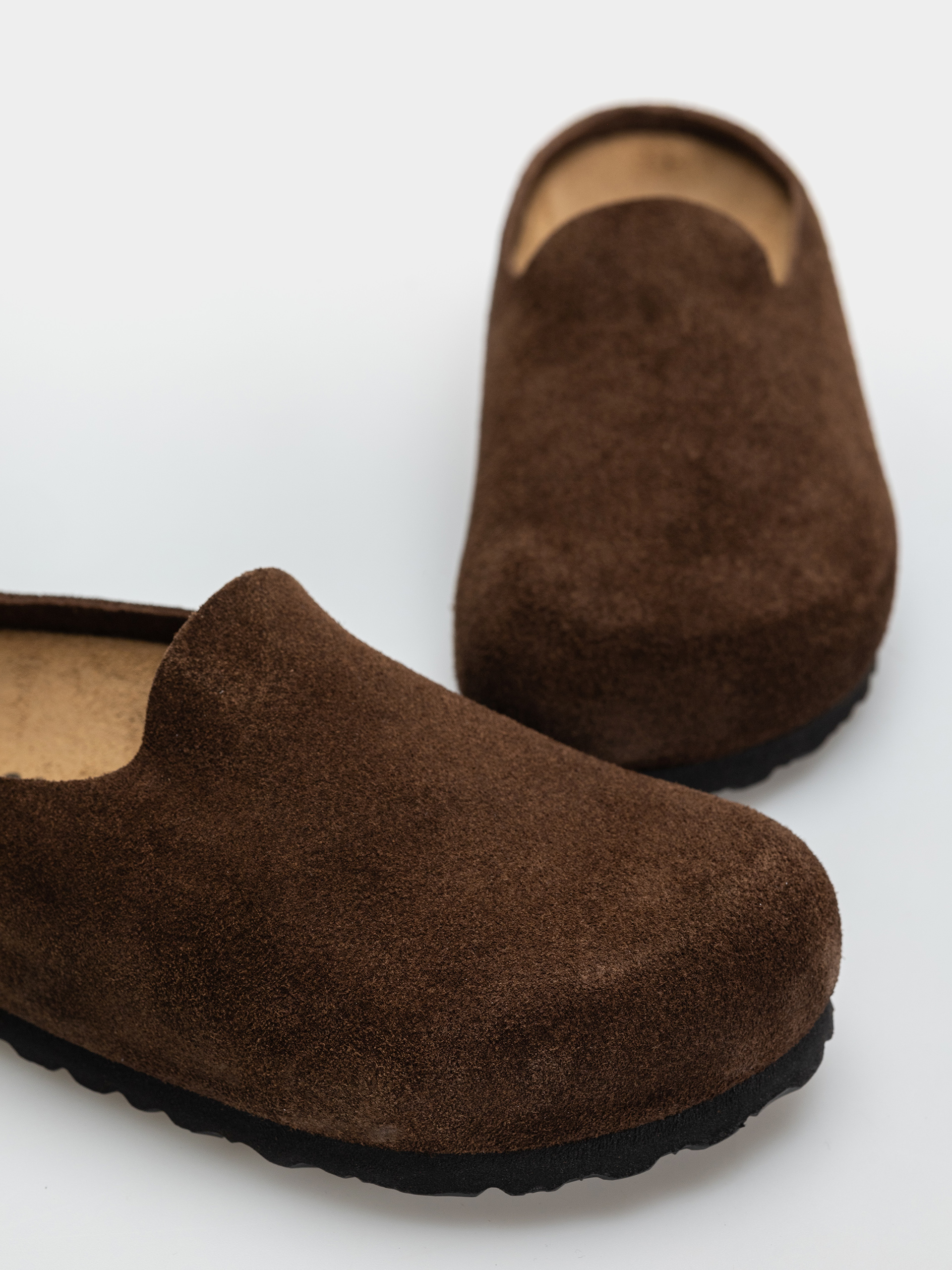 Birkenstock Amsterdam Wrapped Suede Leather Narrow Flip-flop papucsok (carafe)
