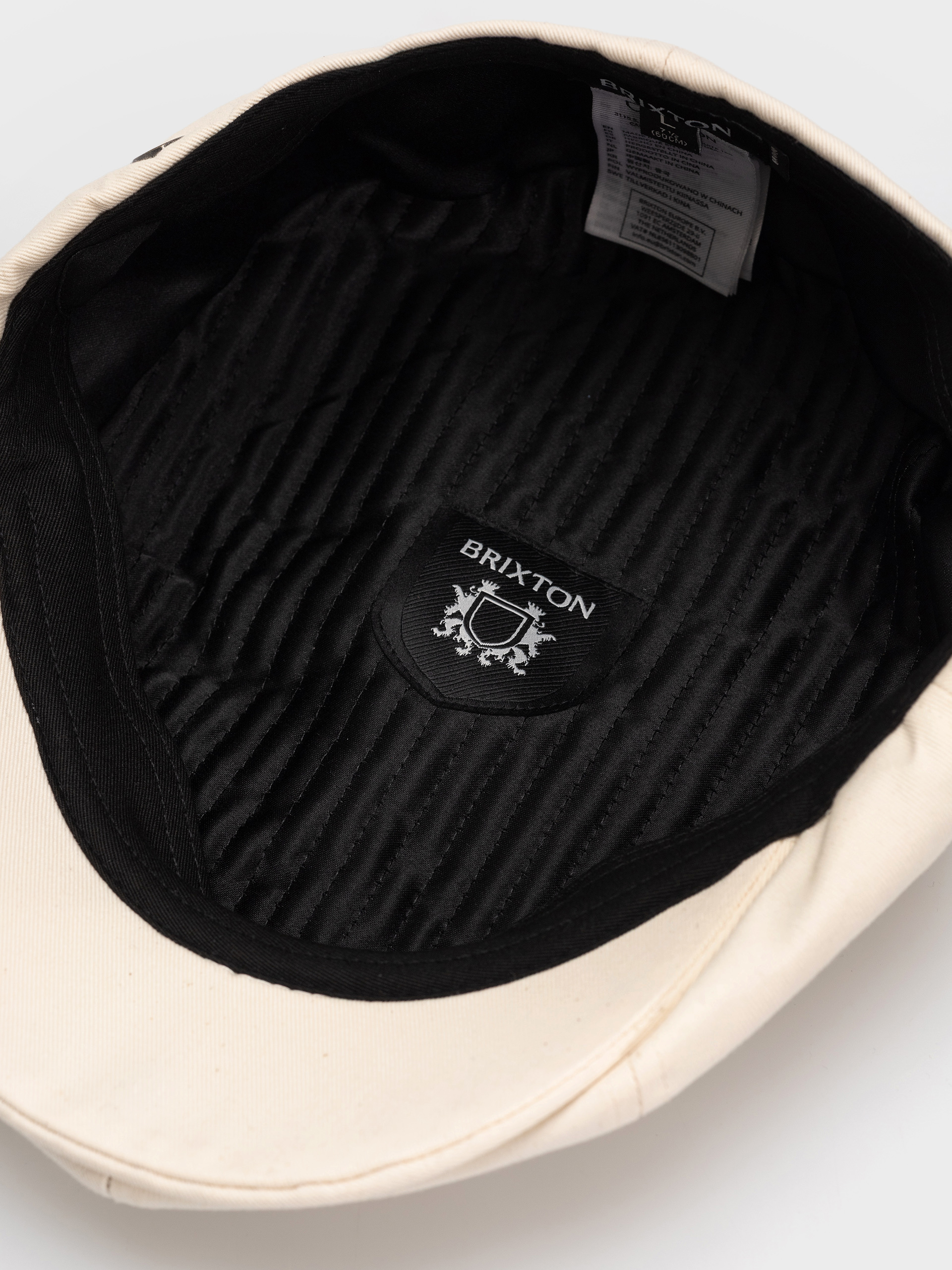 Flat cap Brixton Brood Snap Cap (egret white)
