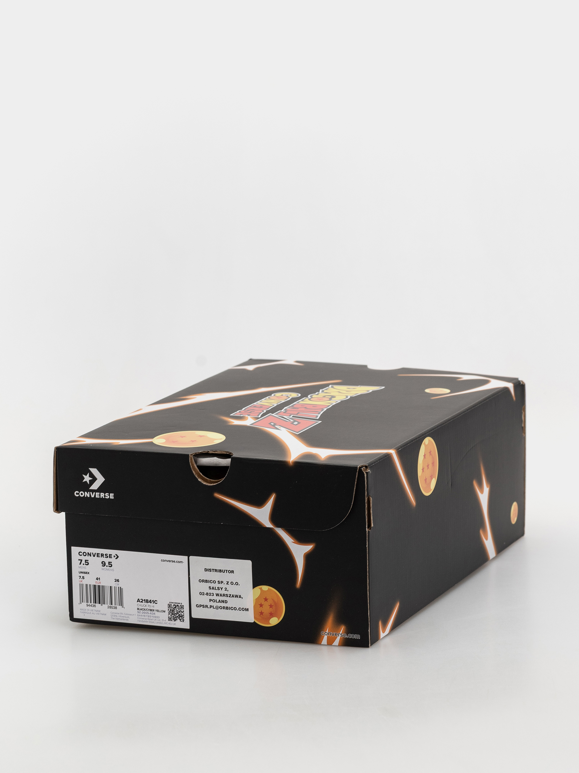 Tornacipők Converse X Dragon Ball Z Chuck 70 Hi (black/cyber yellow/flame orange)