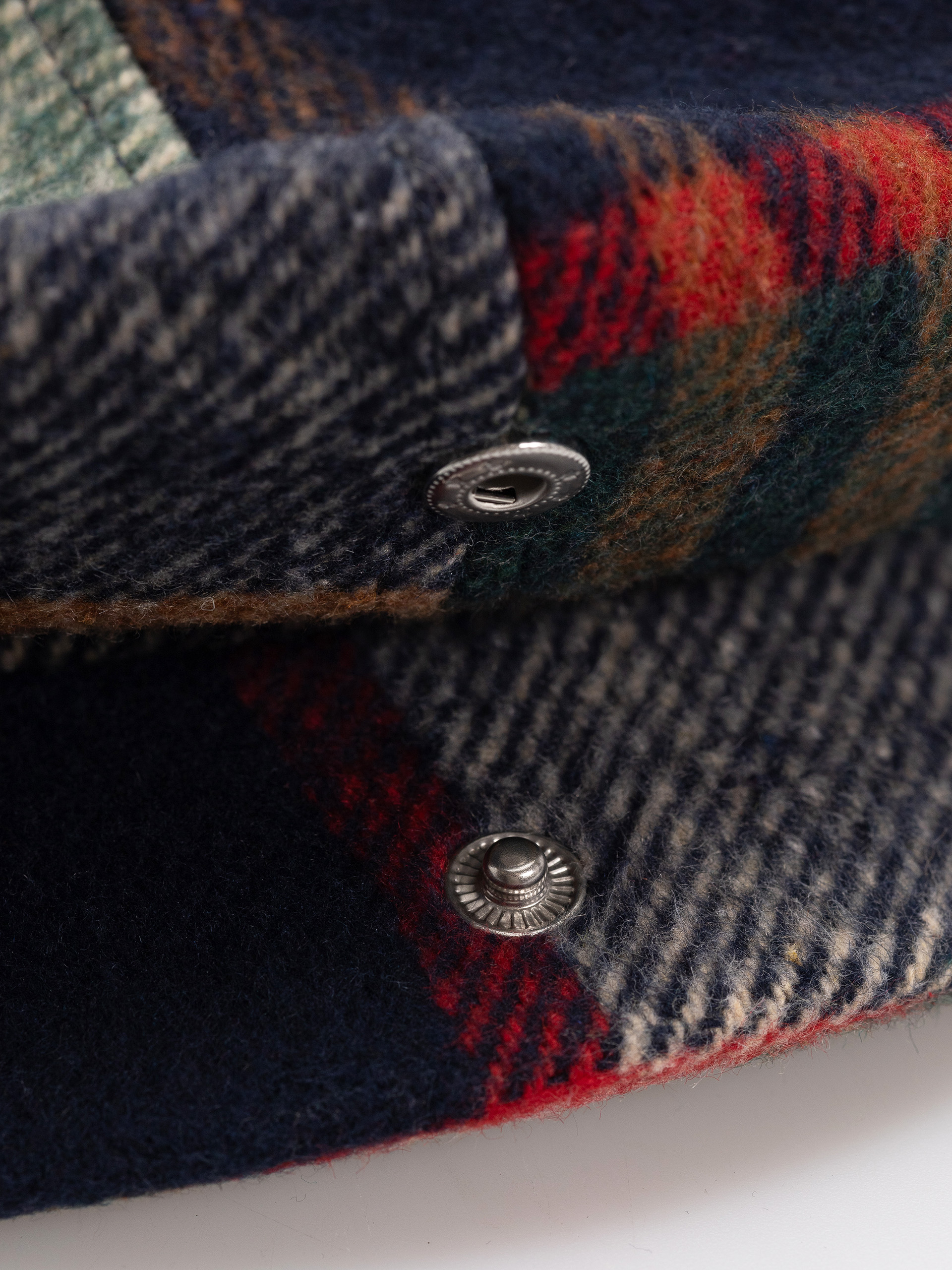 Flat cap Brixton Brood Snap Cap (navy/green/red/cream)