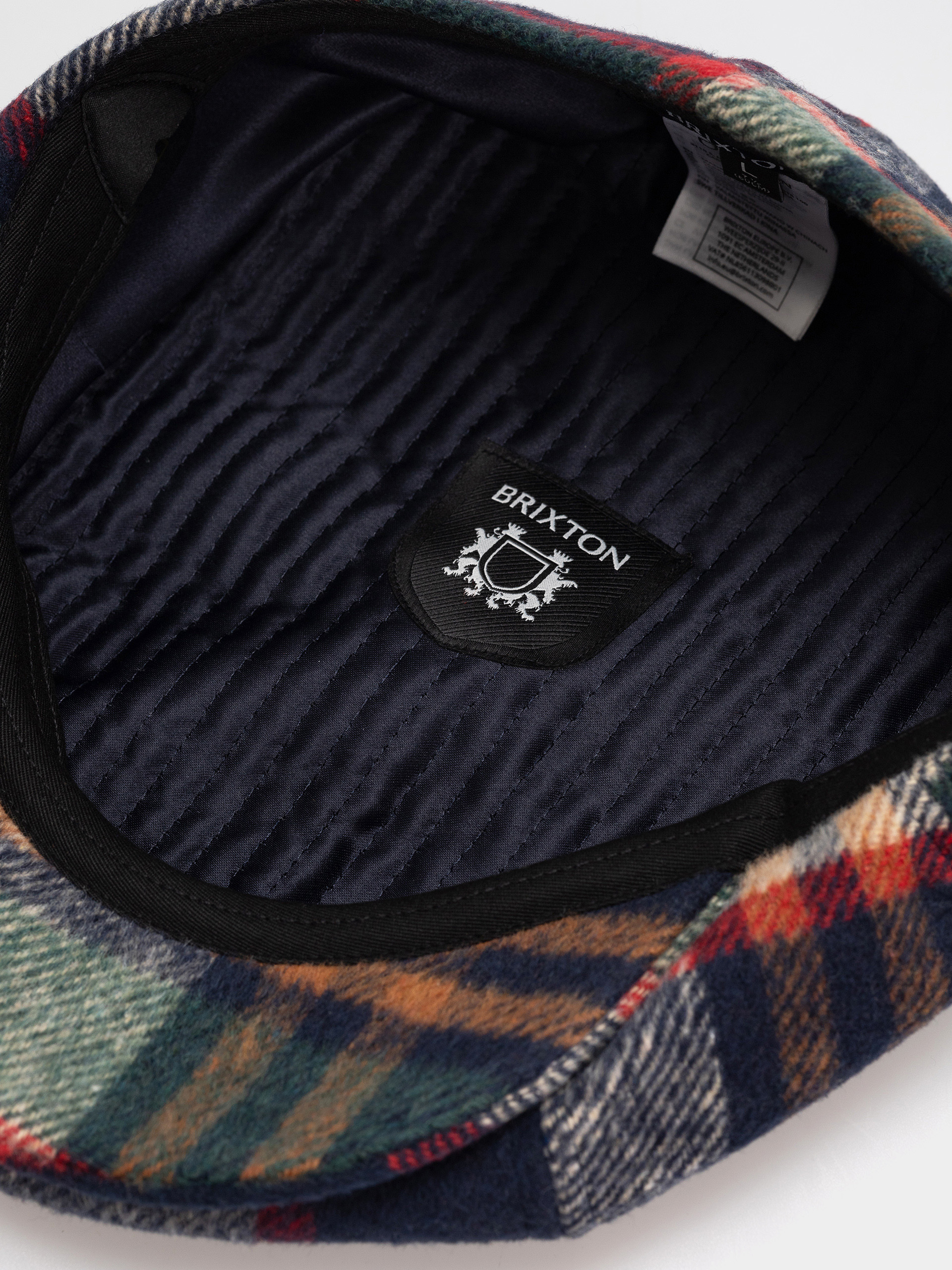 Flat cap Brixton Brood Snap Cap (navy/green/red/cream)