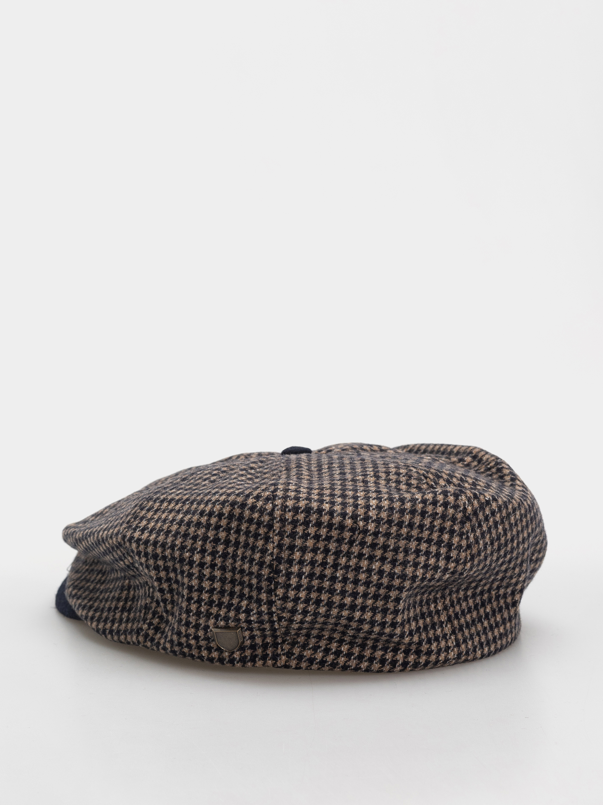 Flat cap Brixton Brood Snap Cap (navy/sand houndstooth)