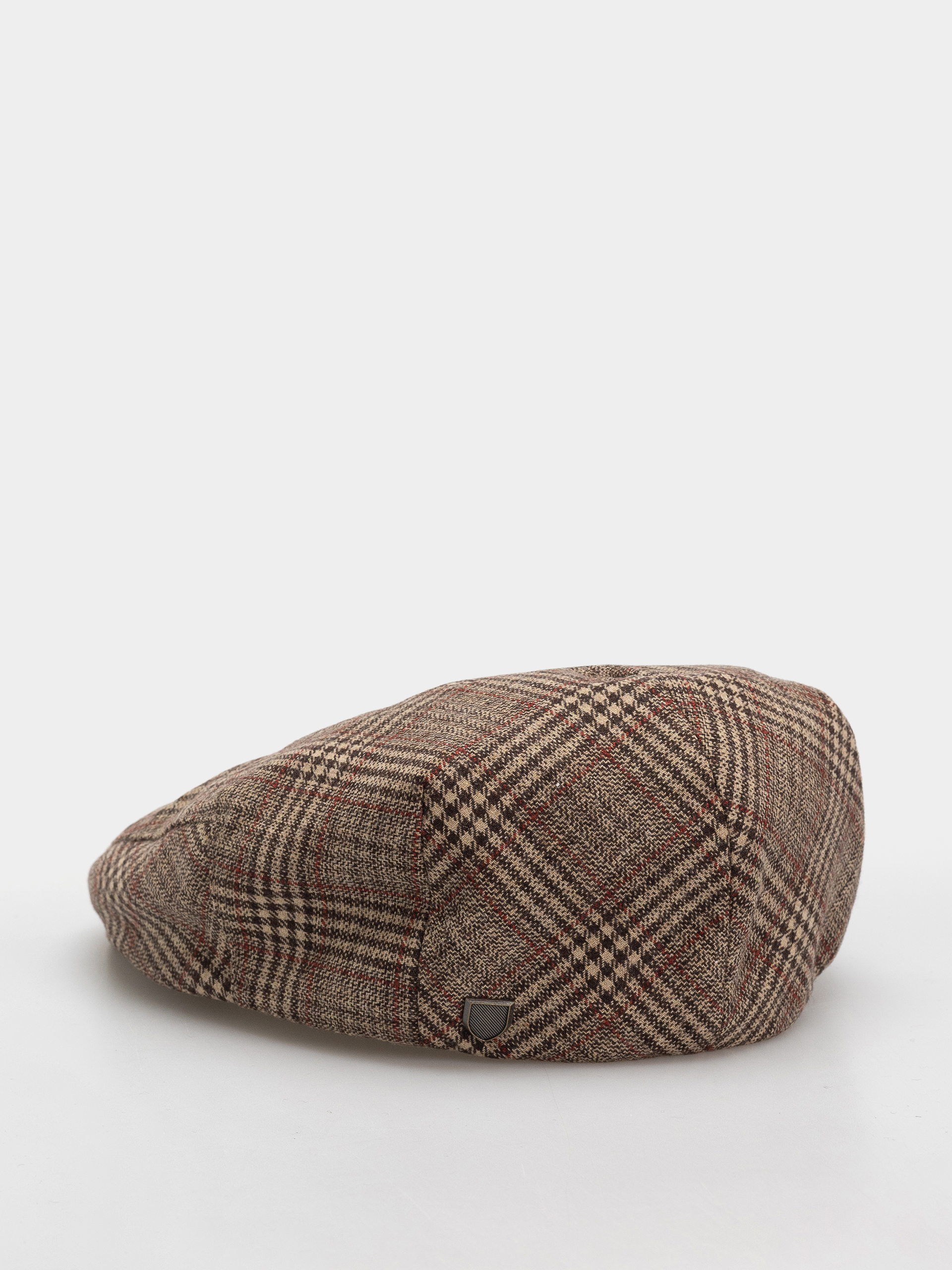 Flat cap Brixton Hooligan Snap Cap (brown/tan/red plaid)