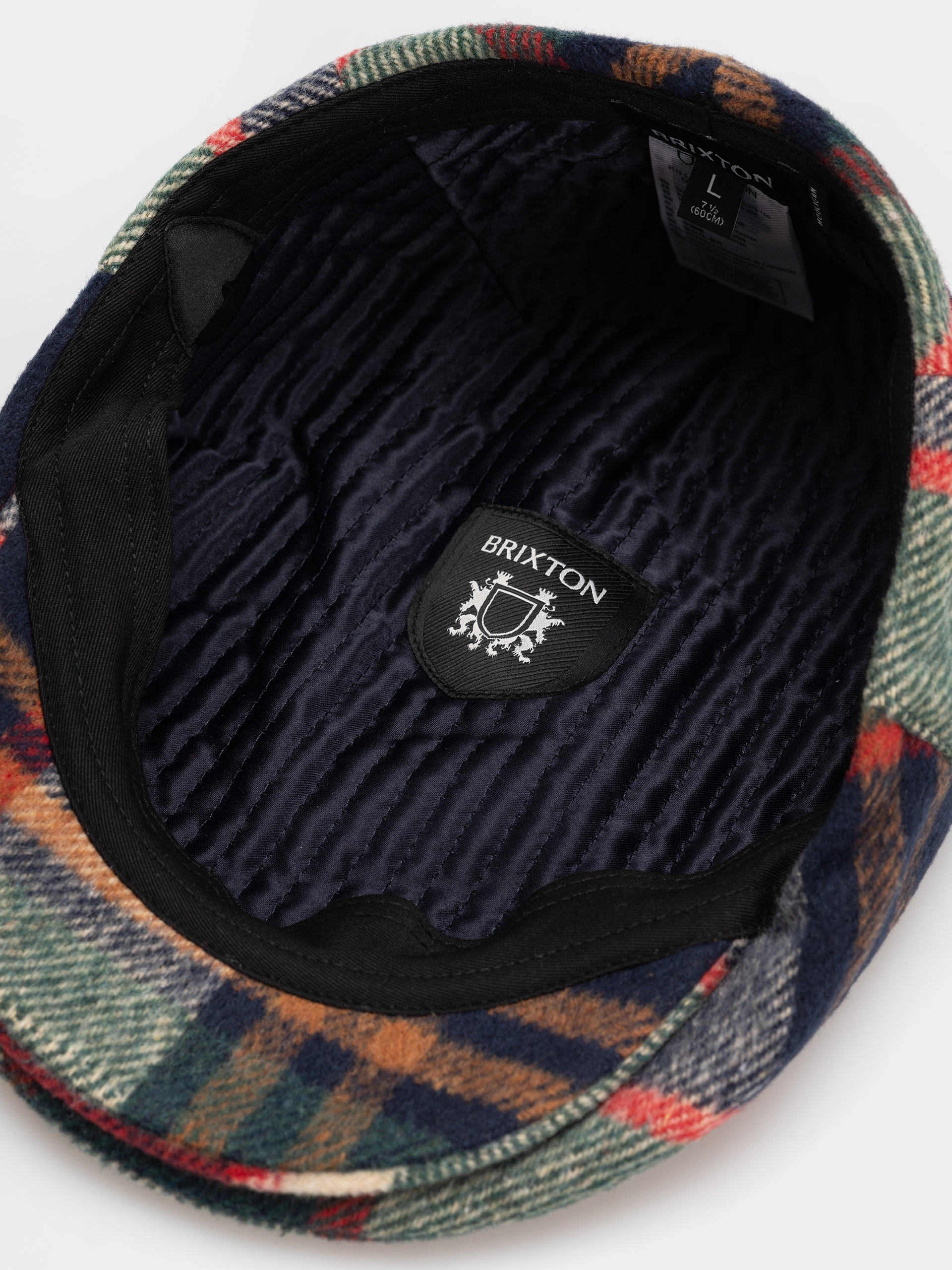 Flat cap Brixton Hooligan Snap Cap (navy/green/red/cream)