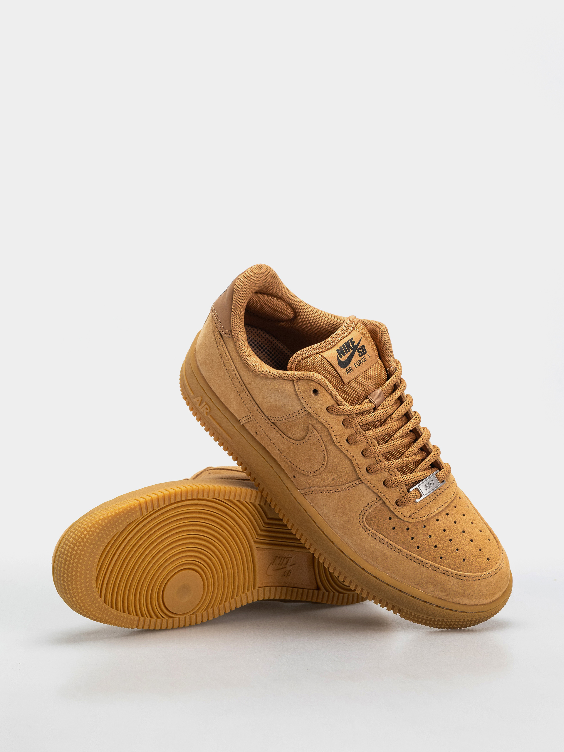Nike SB Air Force 1 Cipők (flax/flax/black/gum light brown)