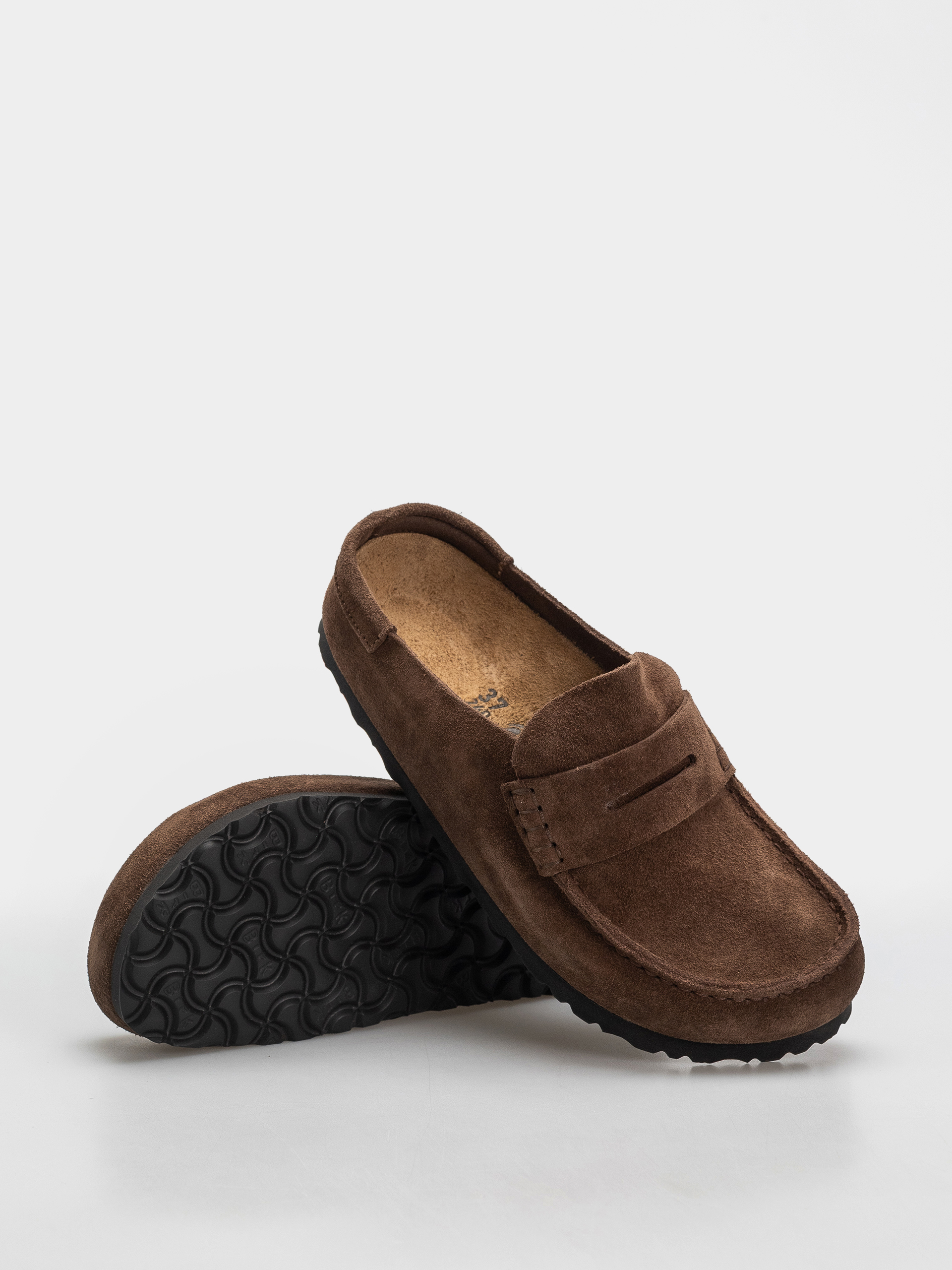 Birkenstock Naples Wrapped Suede Leather Narrow Flip-flop papucsok (carafe)