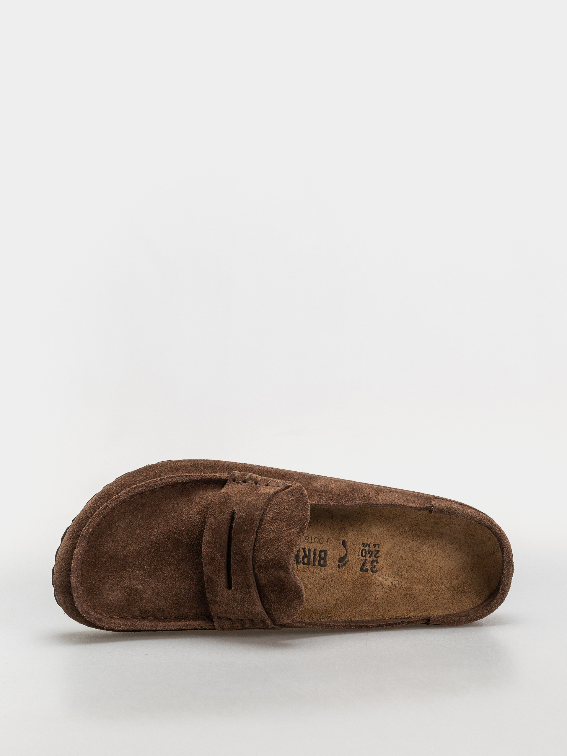 Birkenstock Naples Wrapped Suede Leather Narrow Flip-flop papucsok (carafe)