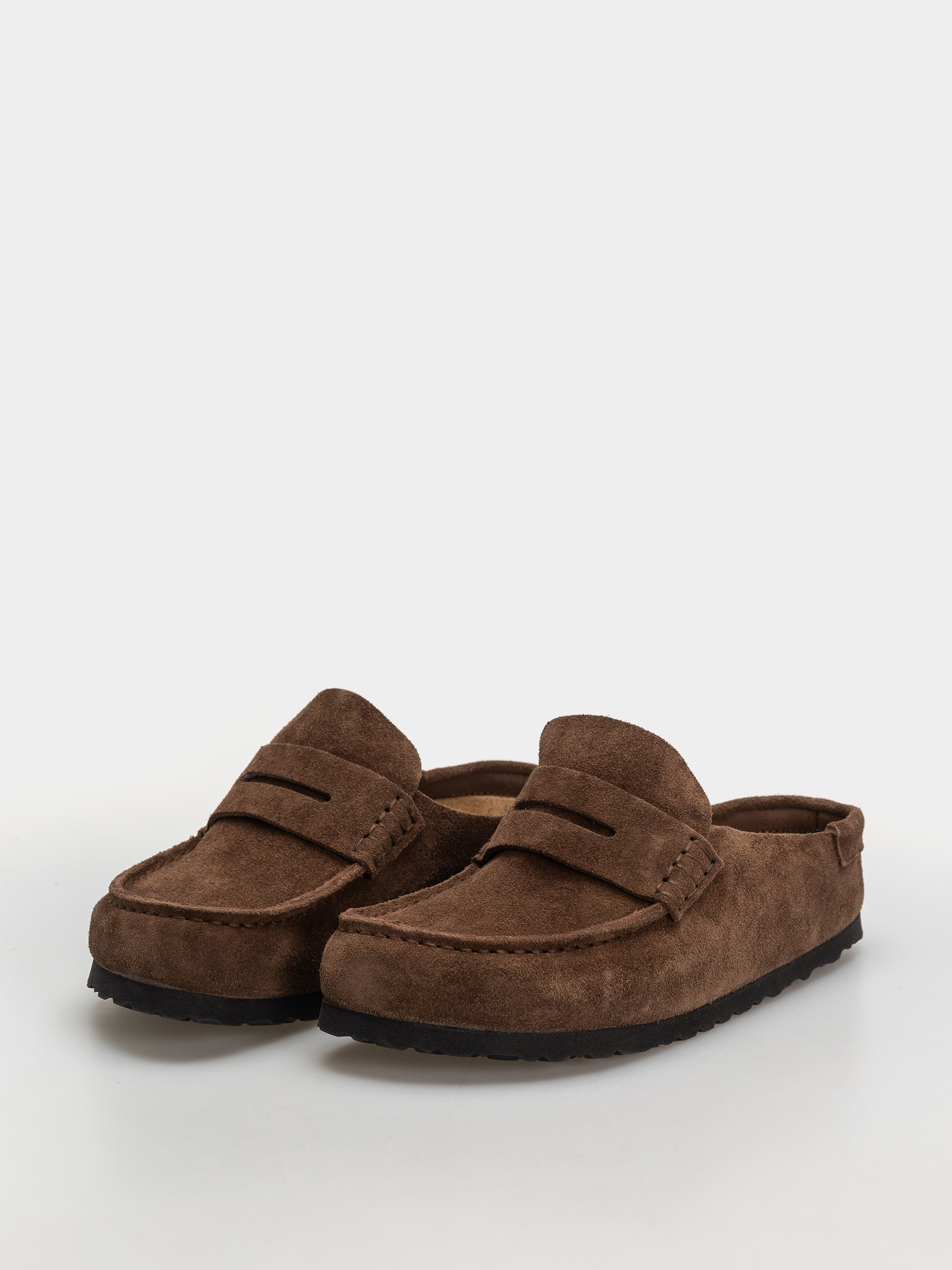 Birkenstock Naples Wrapped Suede Leather Narrow Flip-flop papucsok (carafe)