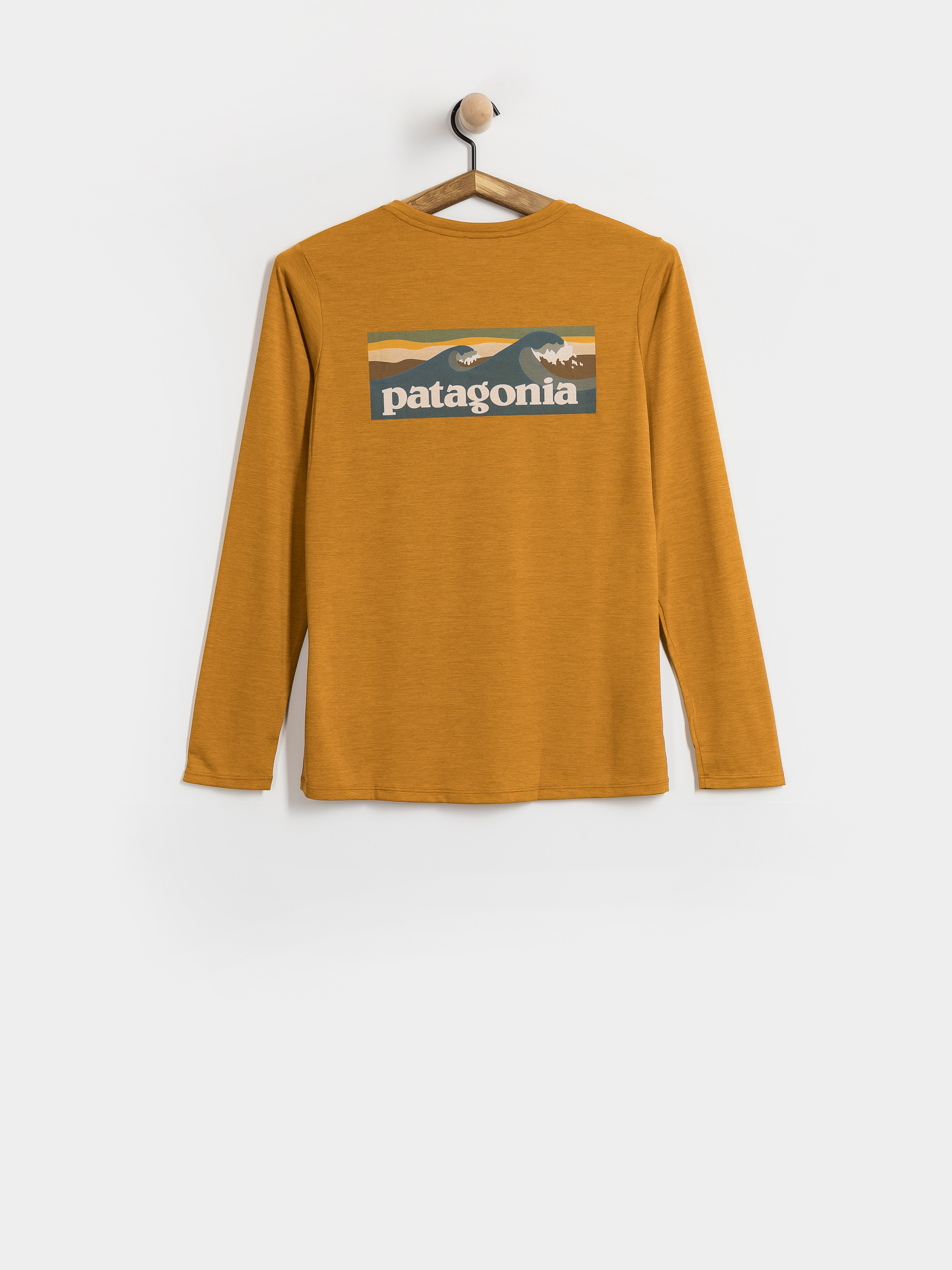Patagonia Cap Cool Daily Boardshort Logo Wmn Hosszú ujjú felső (cinnamon brown dark cinnamon brown x dye)