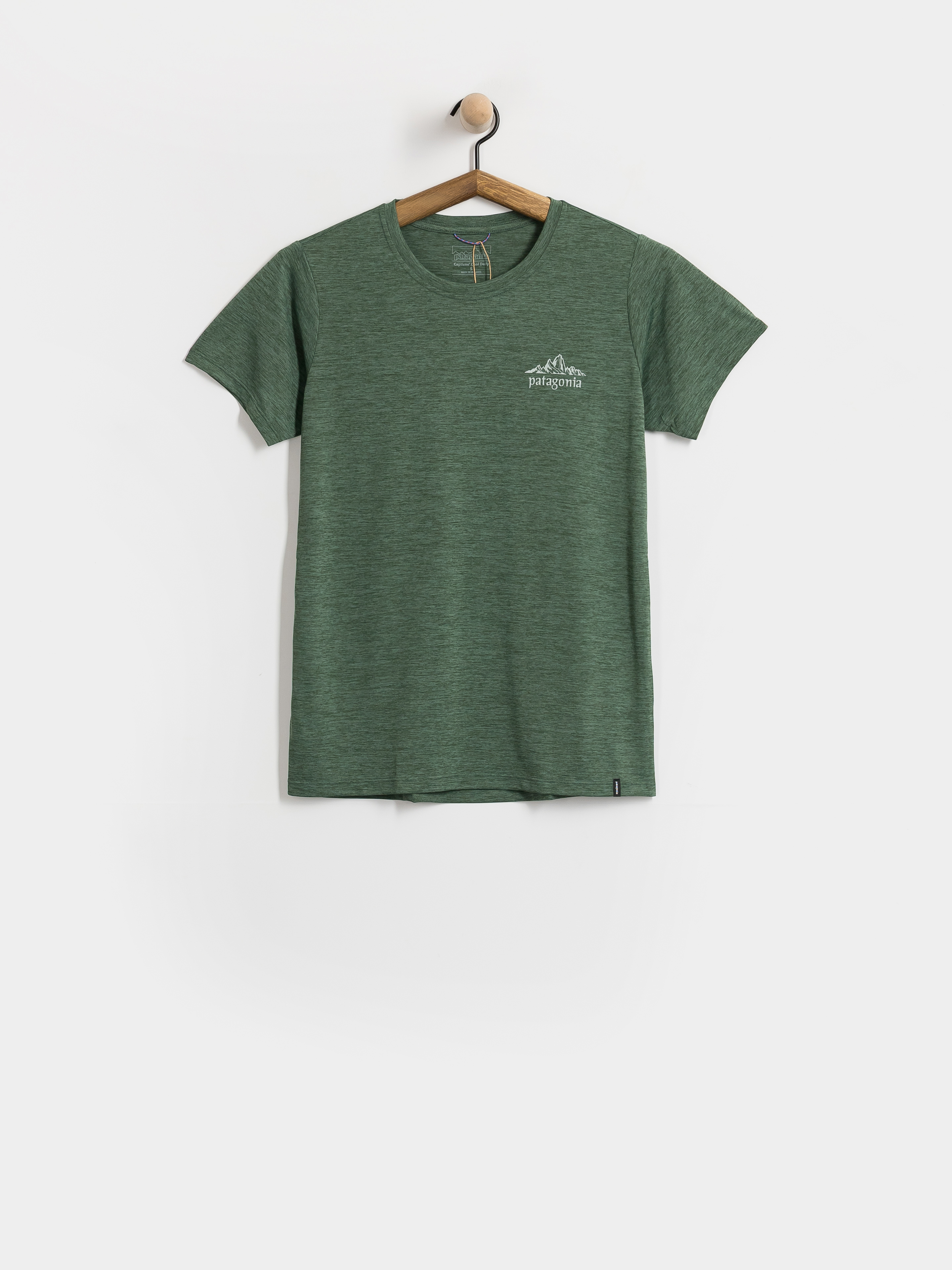 Patagonia Cap Cool Daily Cloud Crag Póló Wmn (canopy green light canopy green x dye)