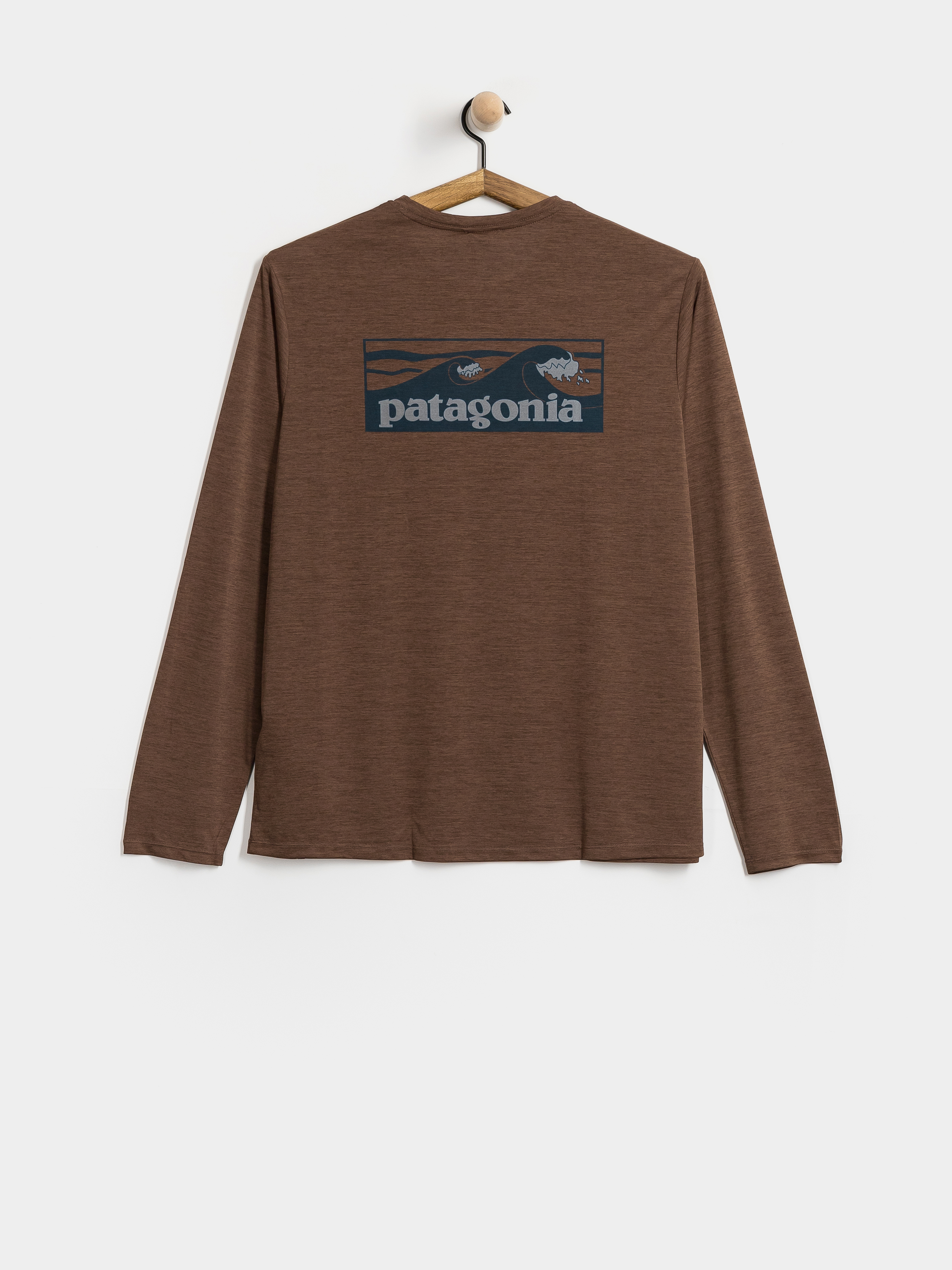 Patagonia Cap Cool Daily Boardshort Logo Hosszú ujjú felső (berm brown light berm brown x dye)