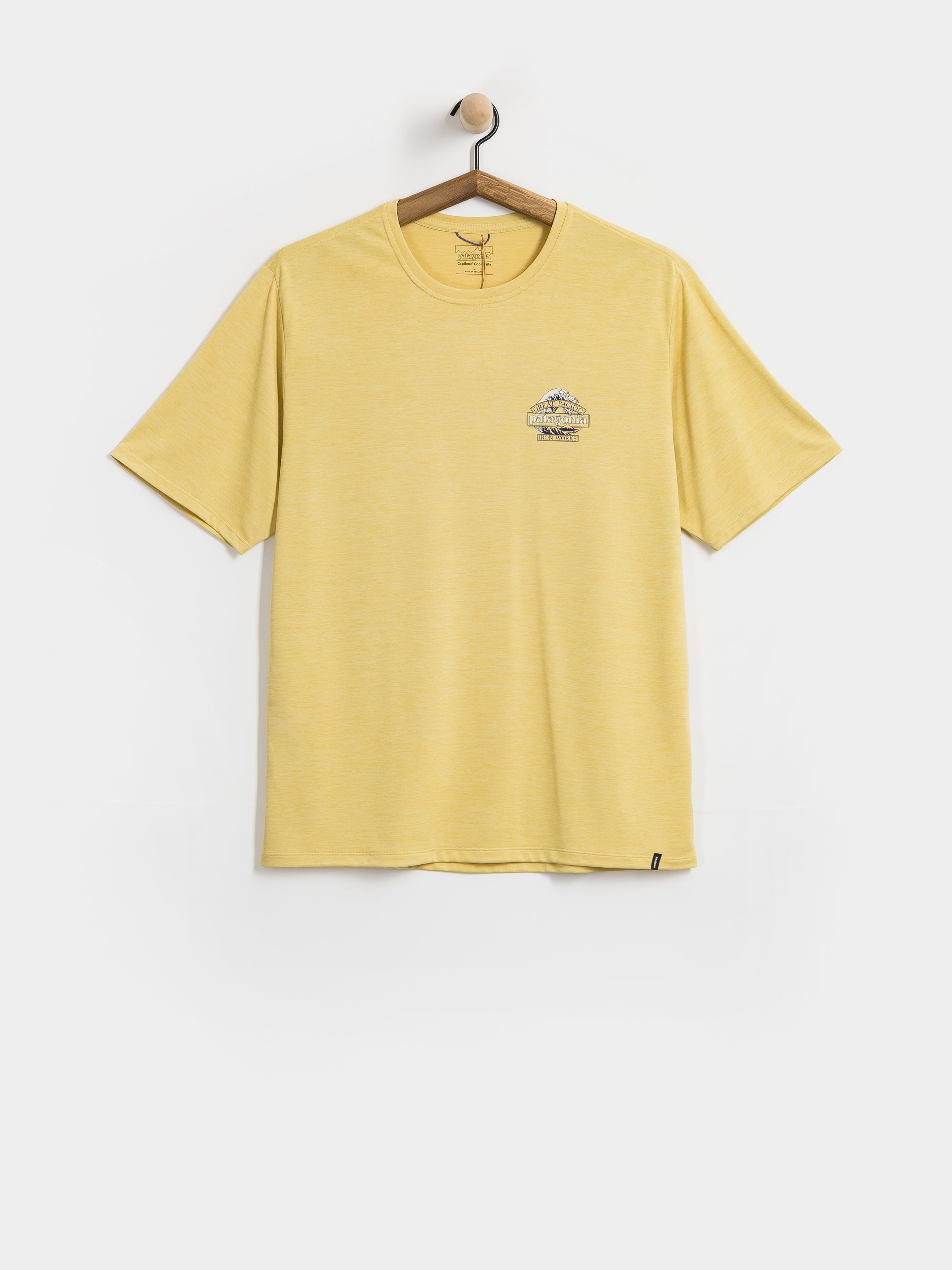 Patagonia Cap Cool Daily Great Waves Póló (limestone yellow light limestone yellow x dye)