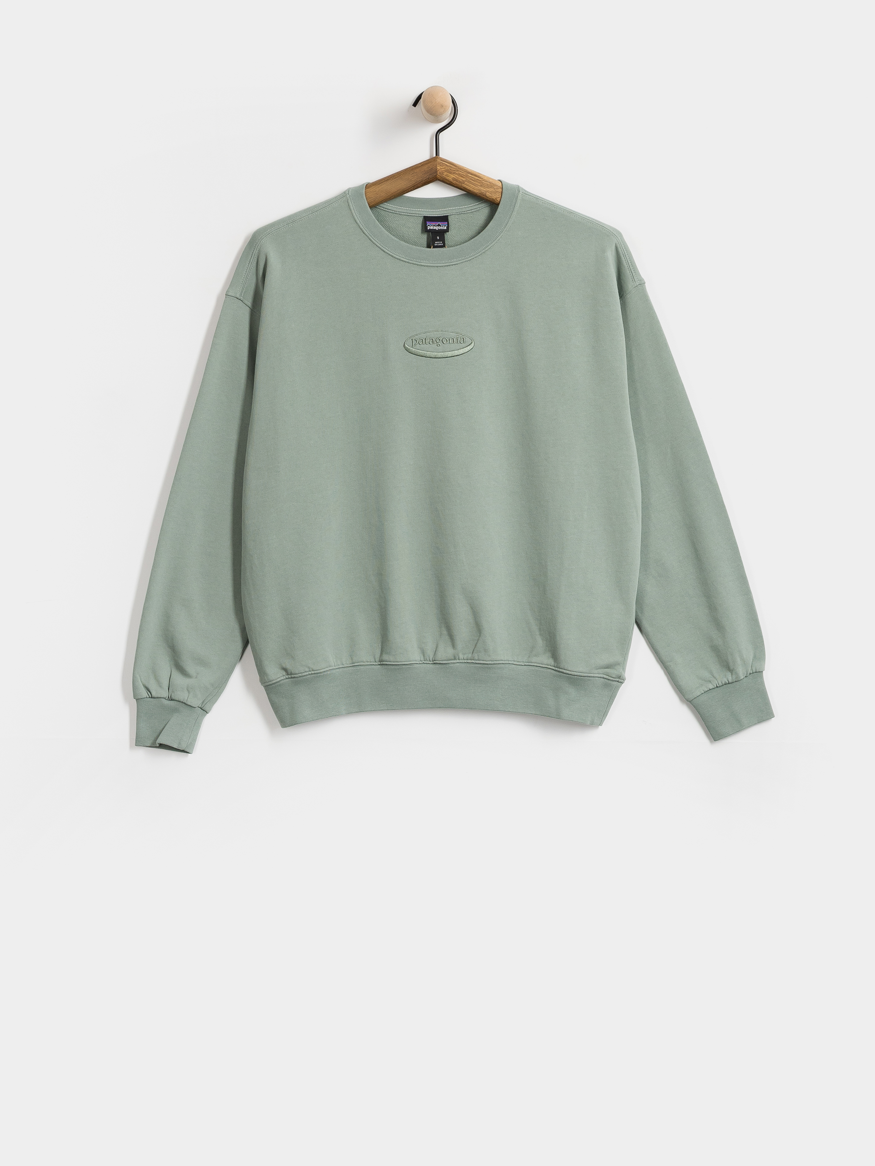 Patagonia 95 Oval Logo Daily Crew Wmn Pulóver (cover green)