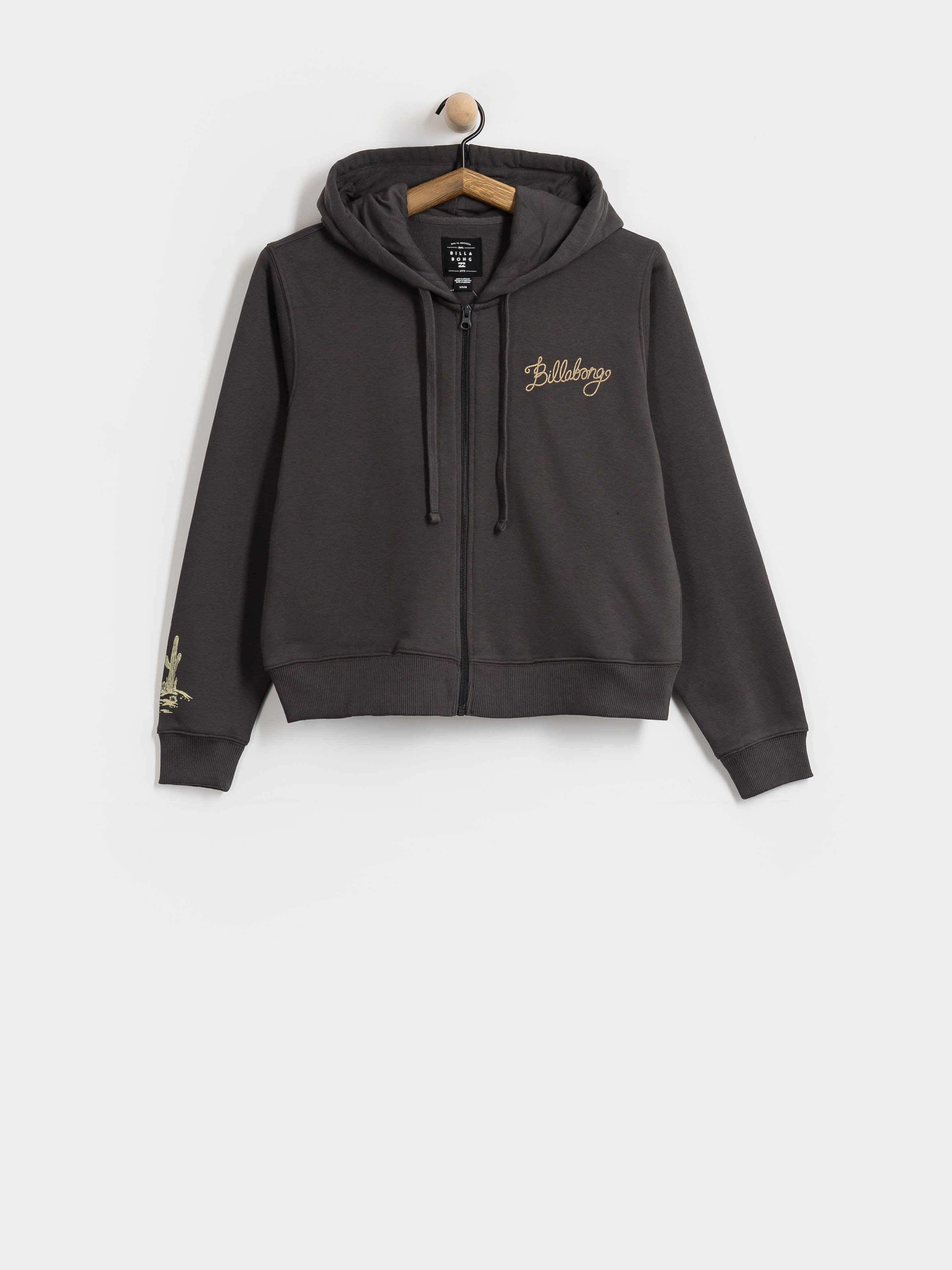 Billabong Familiar Roads ZHD Wmn Kapucnis pulóver (off black)