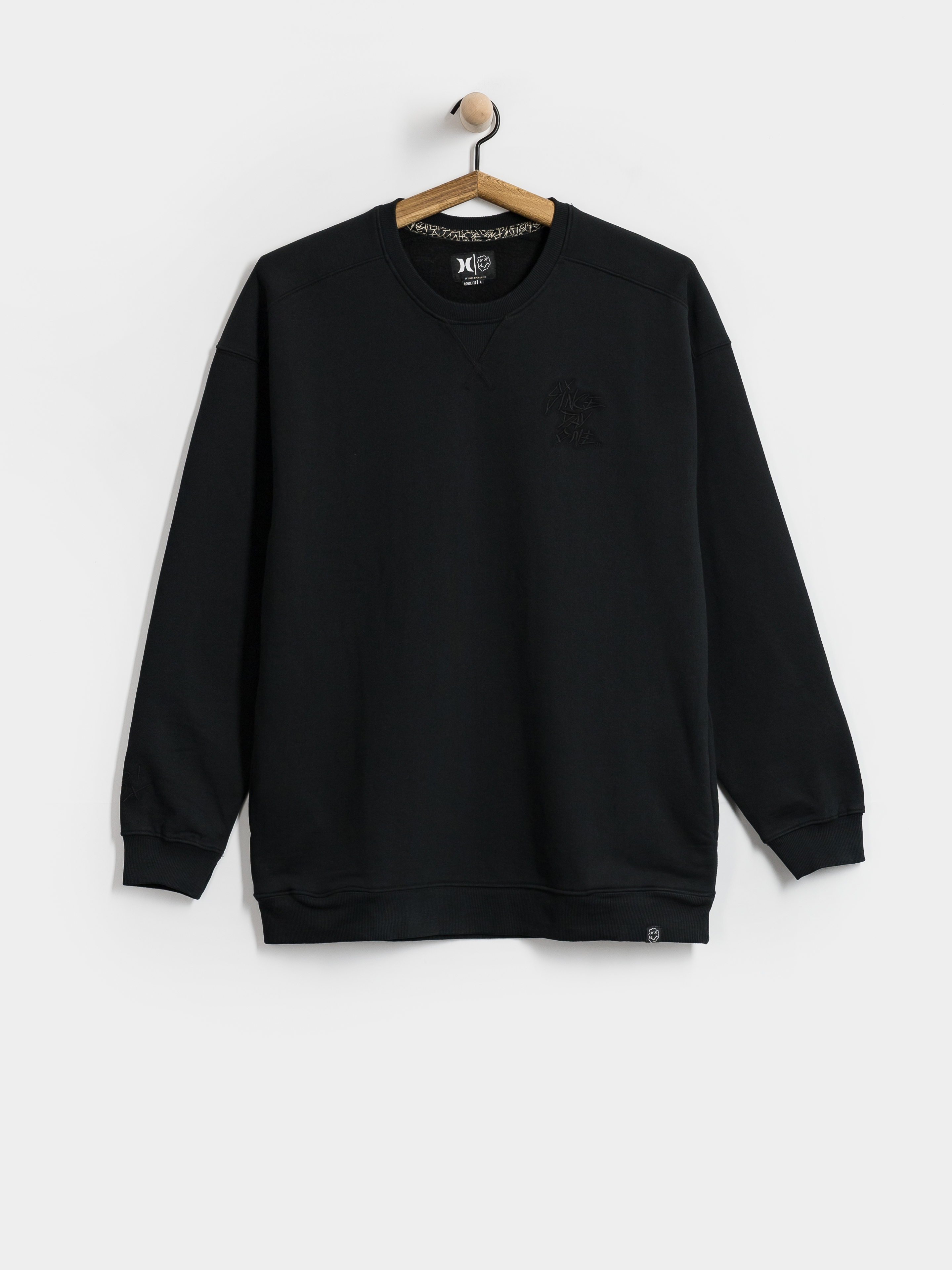 Pulóver Hurley Smile Crew (black)