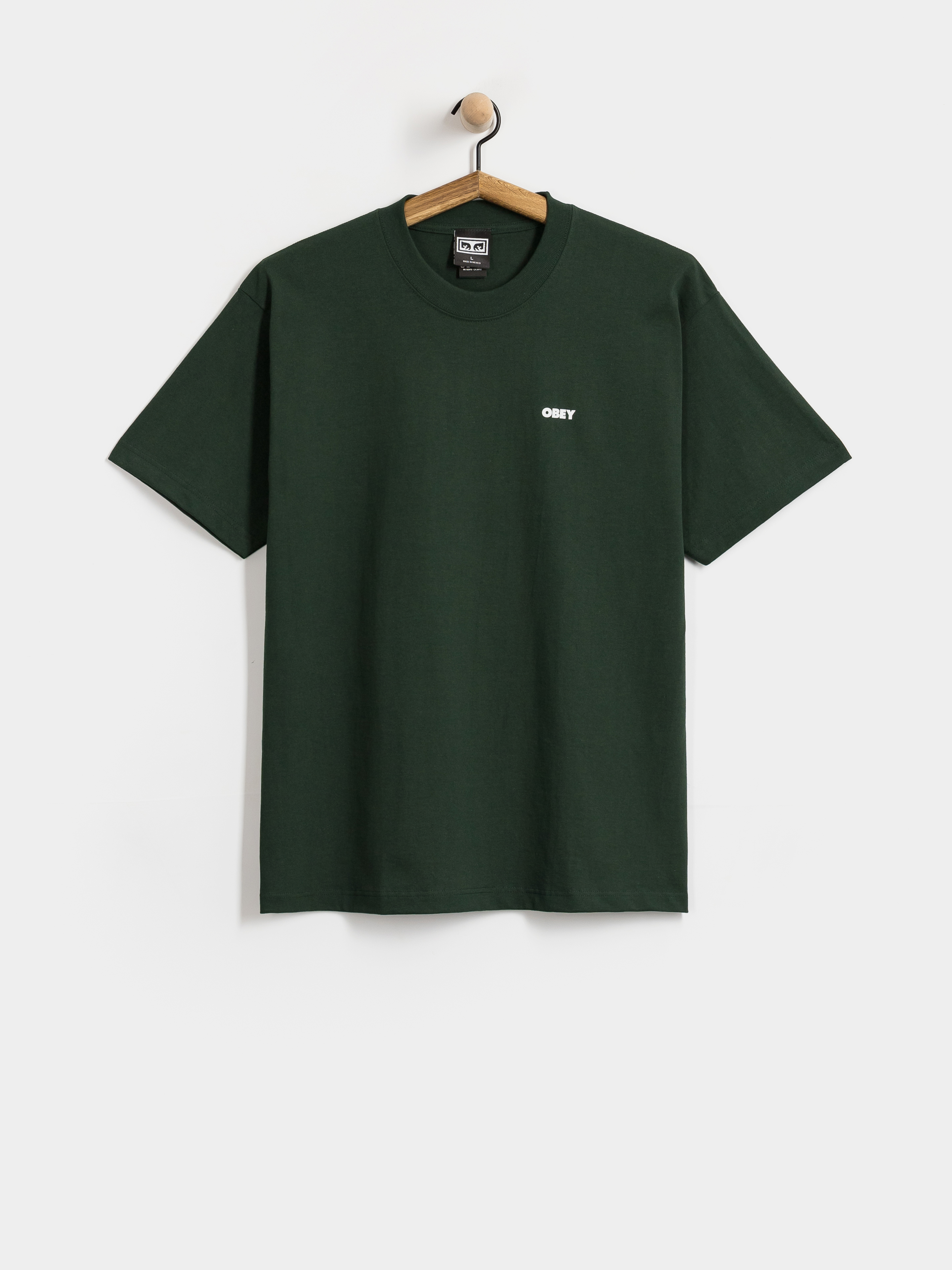 Póló OBEY Quarter Eye Icon (forest green)