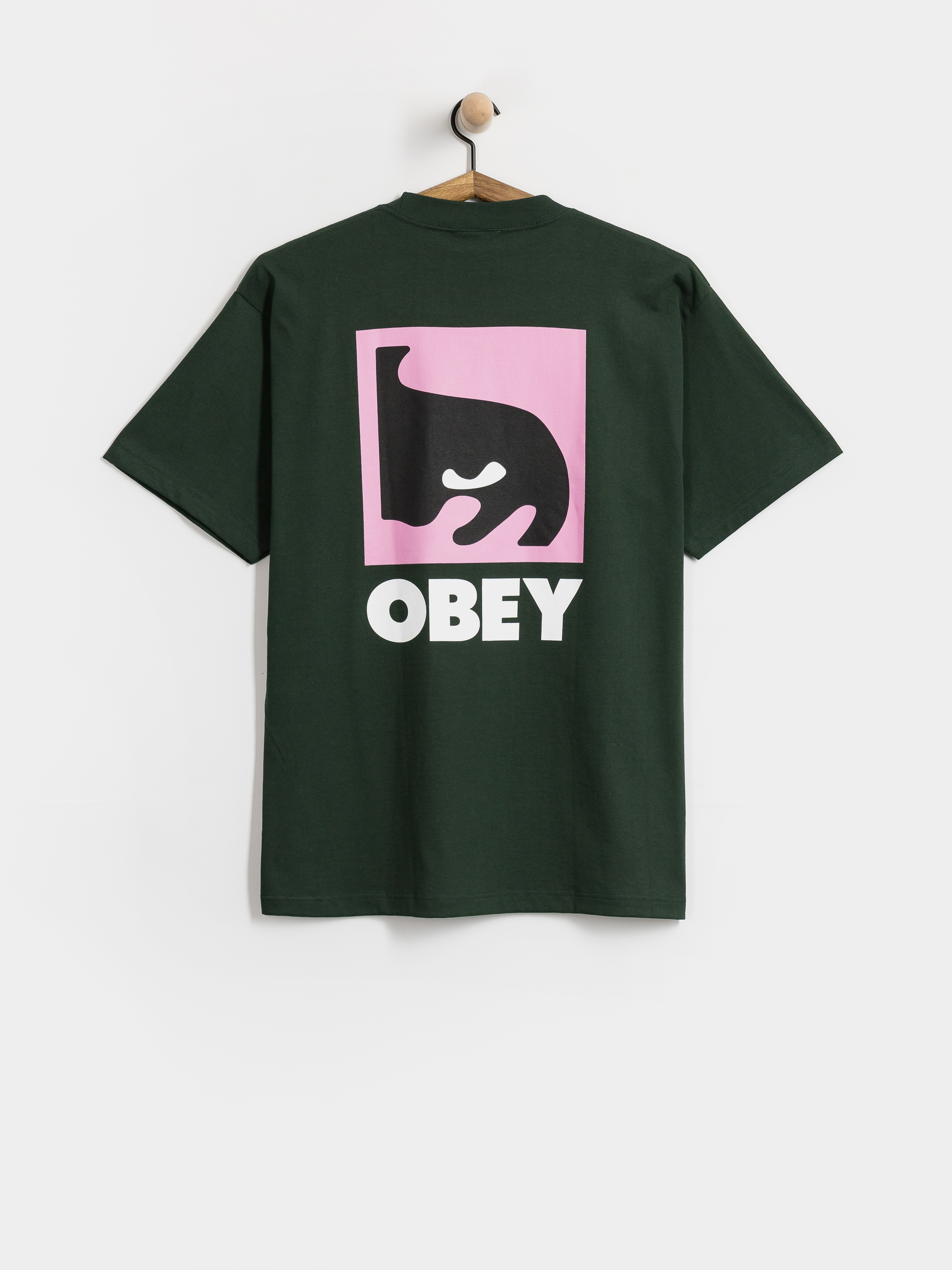 Póló OBEY Quarter Eye Icon (forest green)