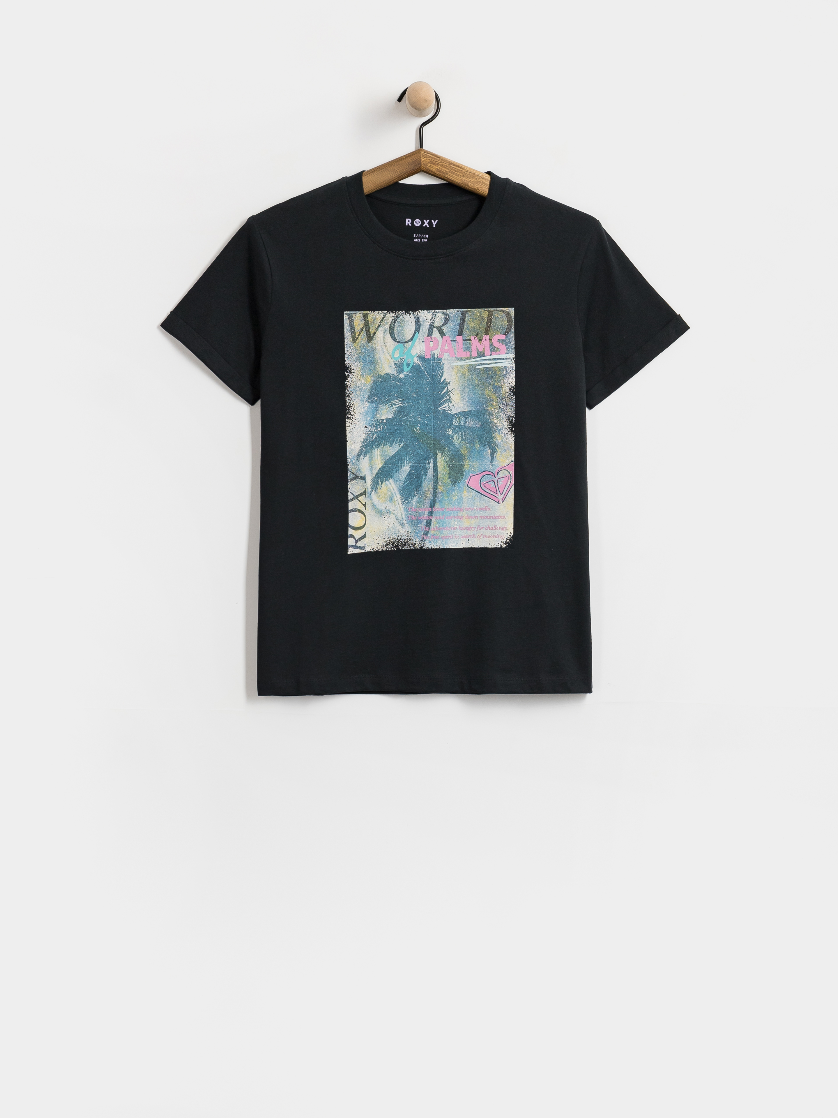 Póló Roxy Oceanregular Poster Wmn (anthracite)