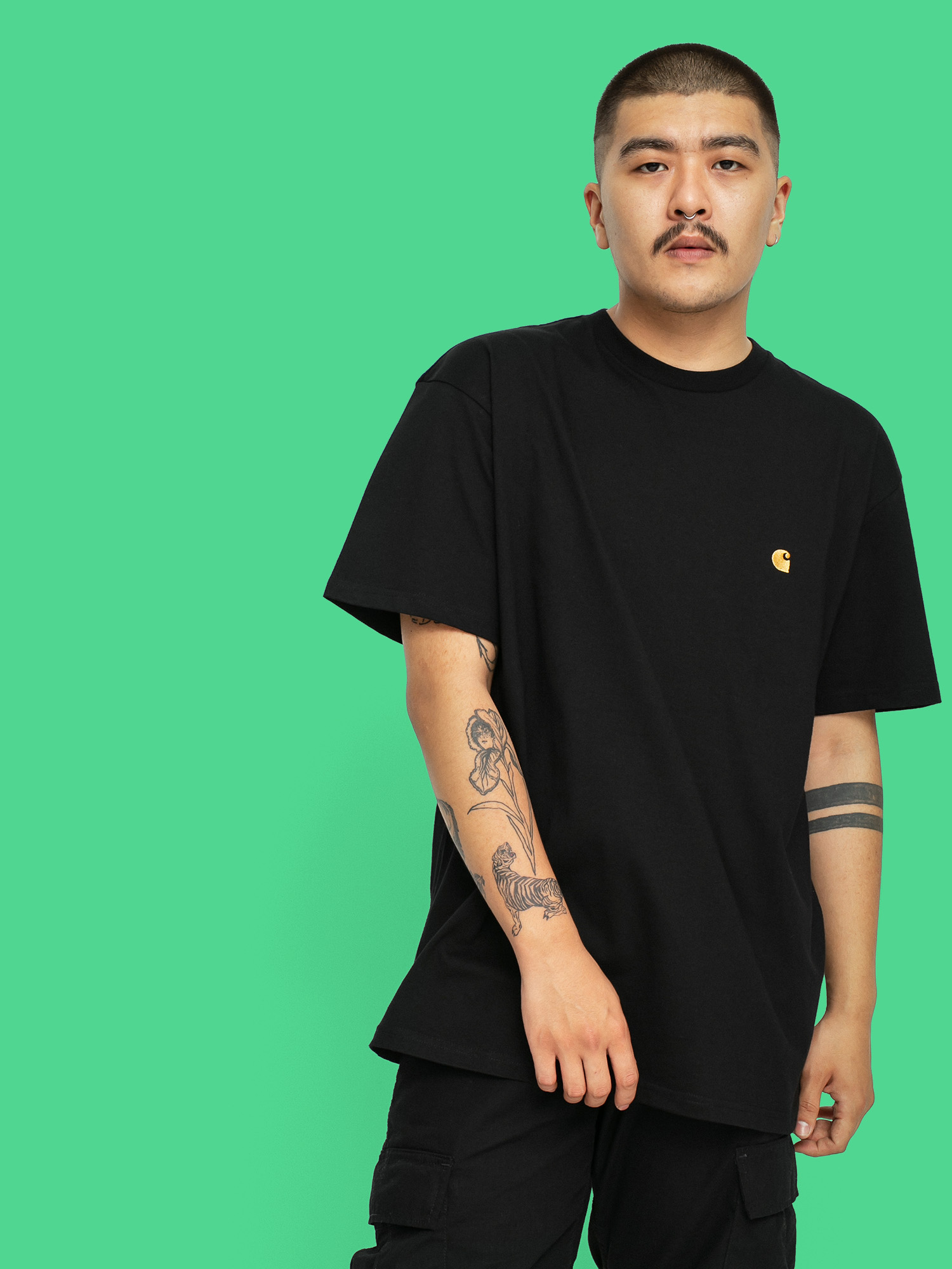 Carhartt WIP Chase Pu00f3lu00f3 (black/gold)
