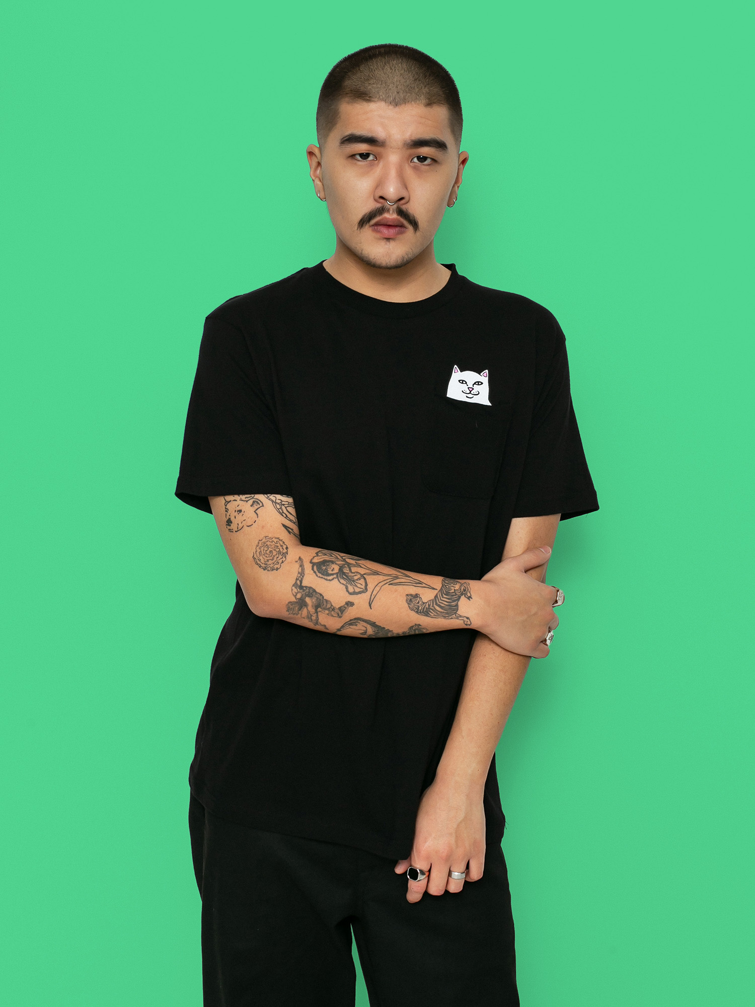 Ujjatlan felső RipNDip Lord Nermal (black)