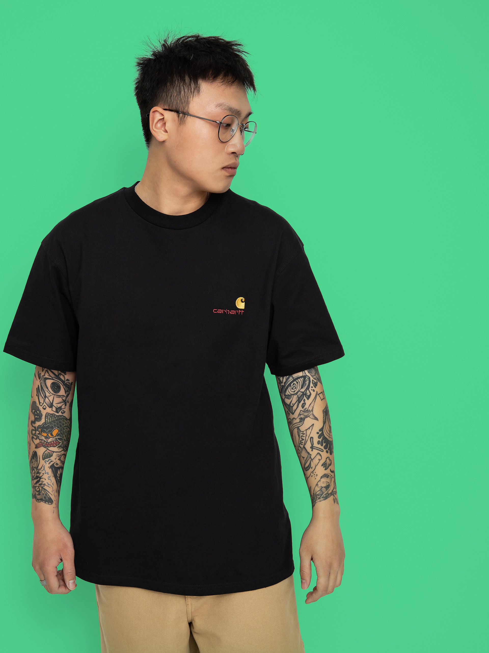 Carhartt WIP American Script Póló (black)
