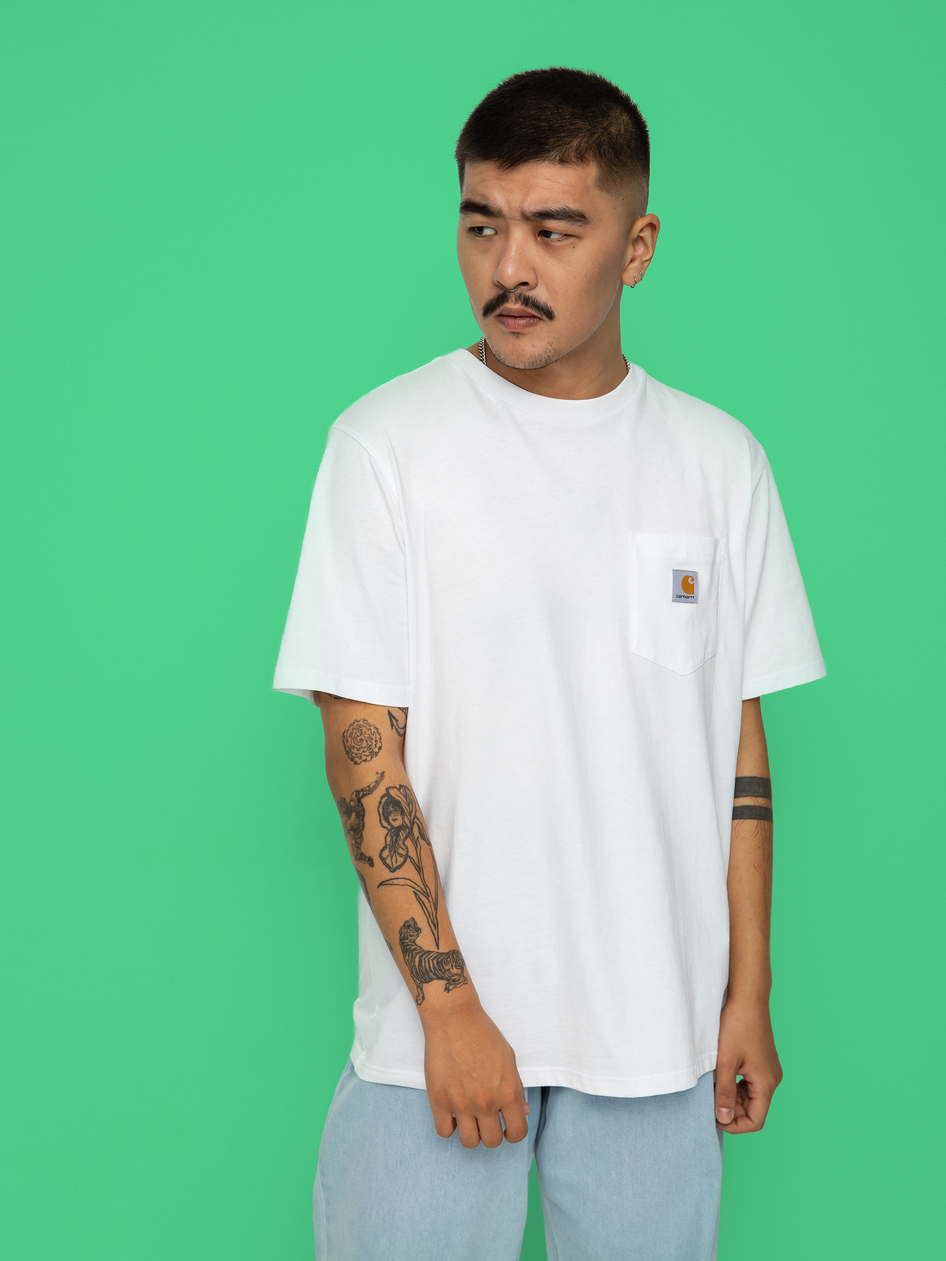 Carhartt WIP Pocket Pu00f3lu00f3 (white)