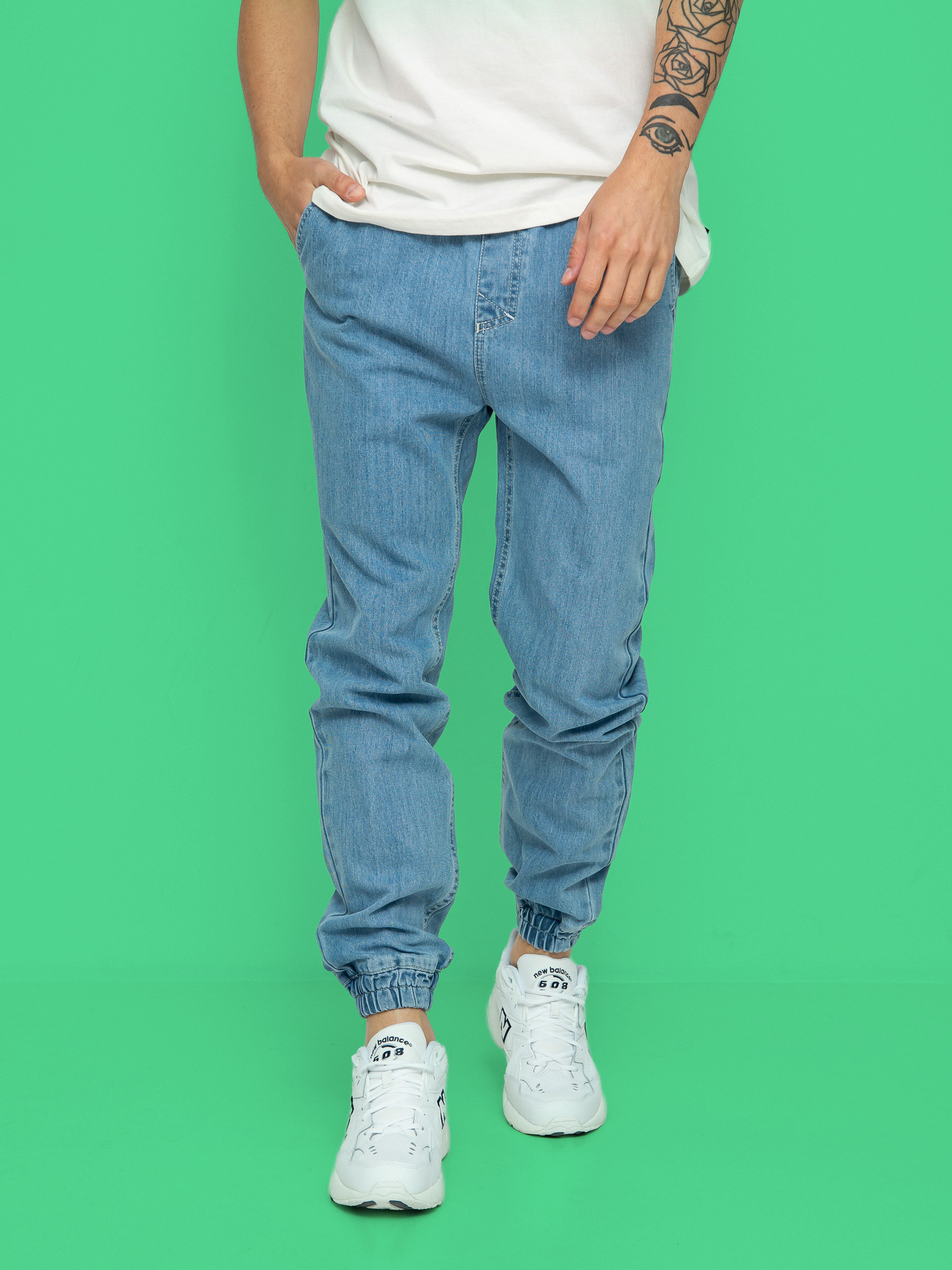 MassDnm Signature 2.0 Joggers Jeans Sneaker Fit Kisnadru00e1g (light blue)