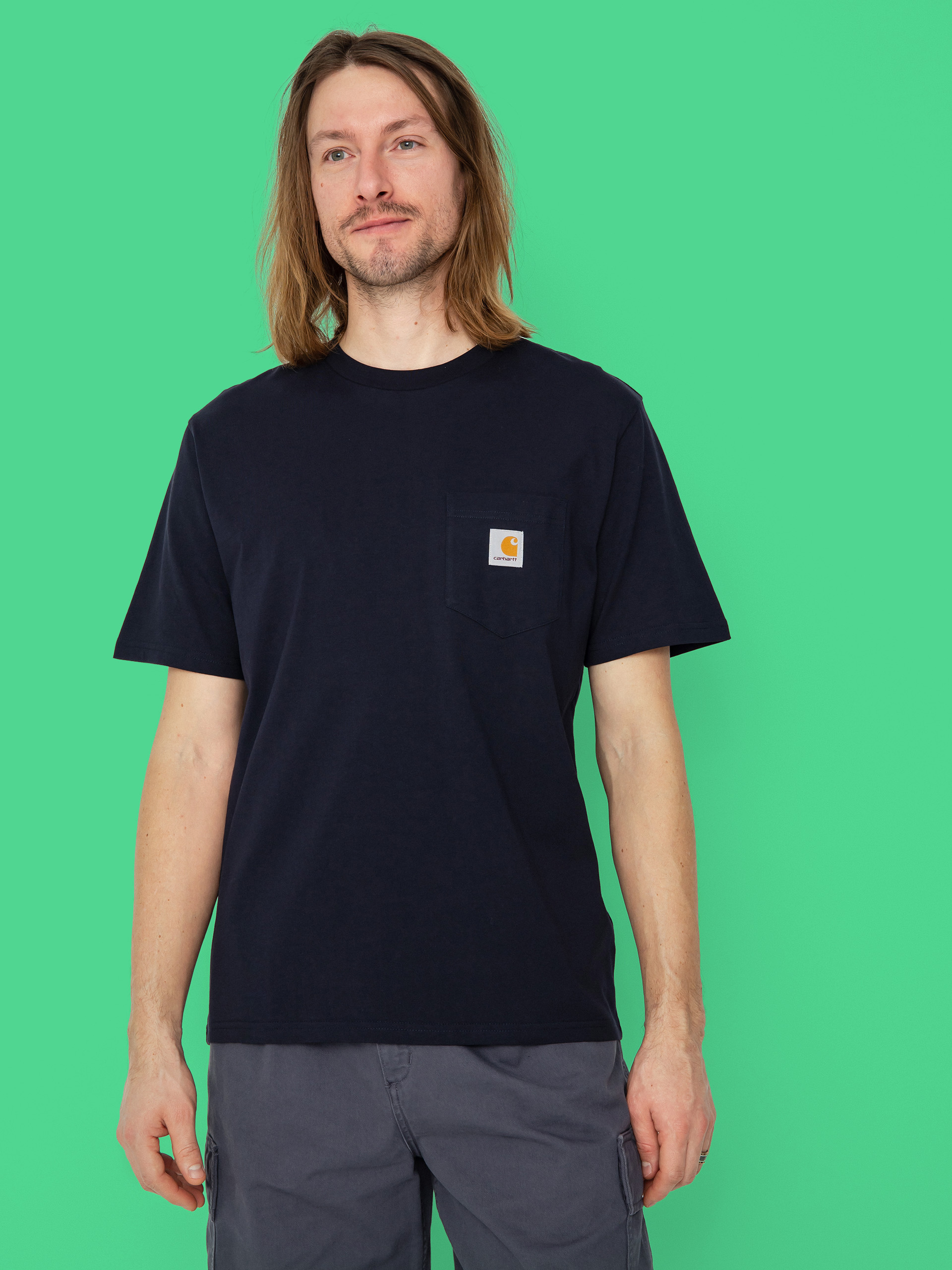 Carhartt WIP Pocket Póló (dark navy)