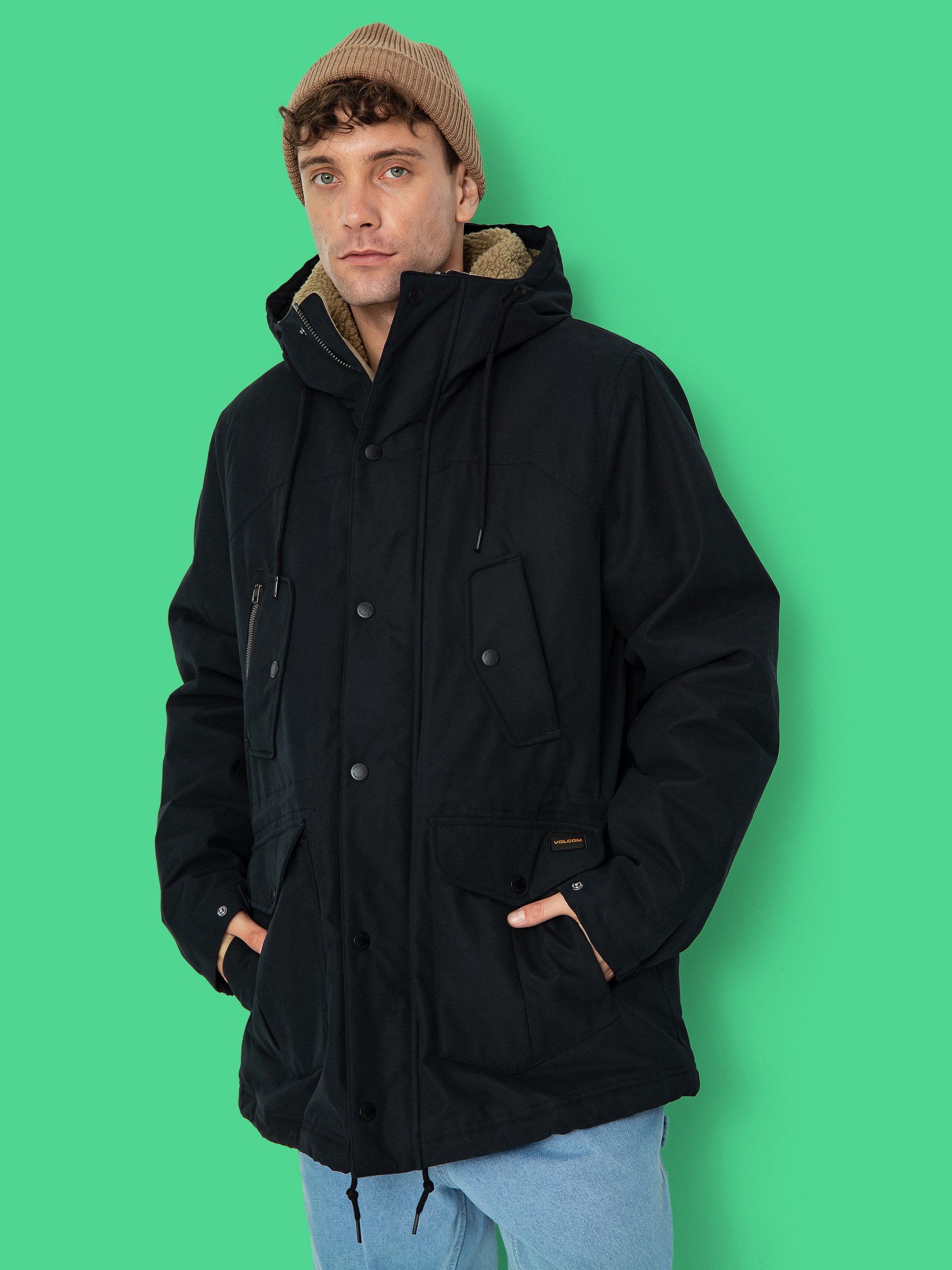 Volcom Starget 5K Parka Dzseki (black)