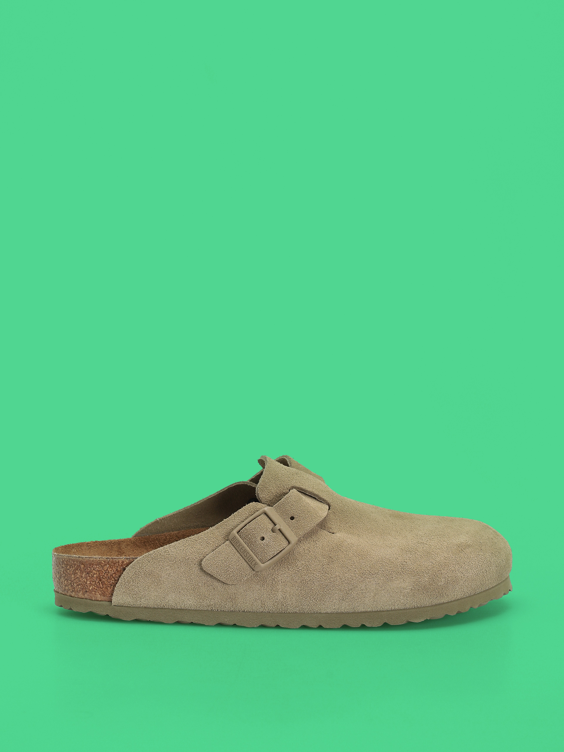Birkenstock Boston Suede Leather Regular Flip-flop papucsok